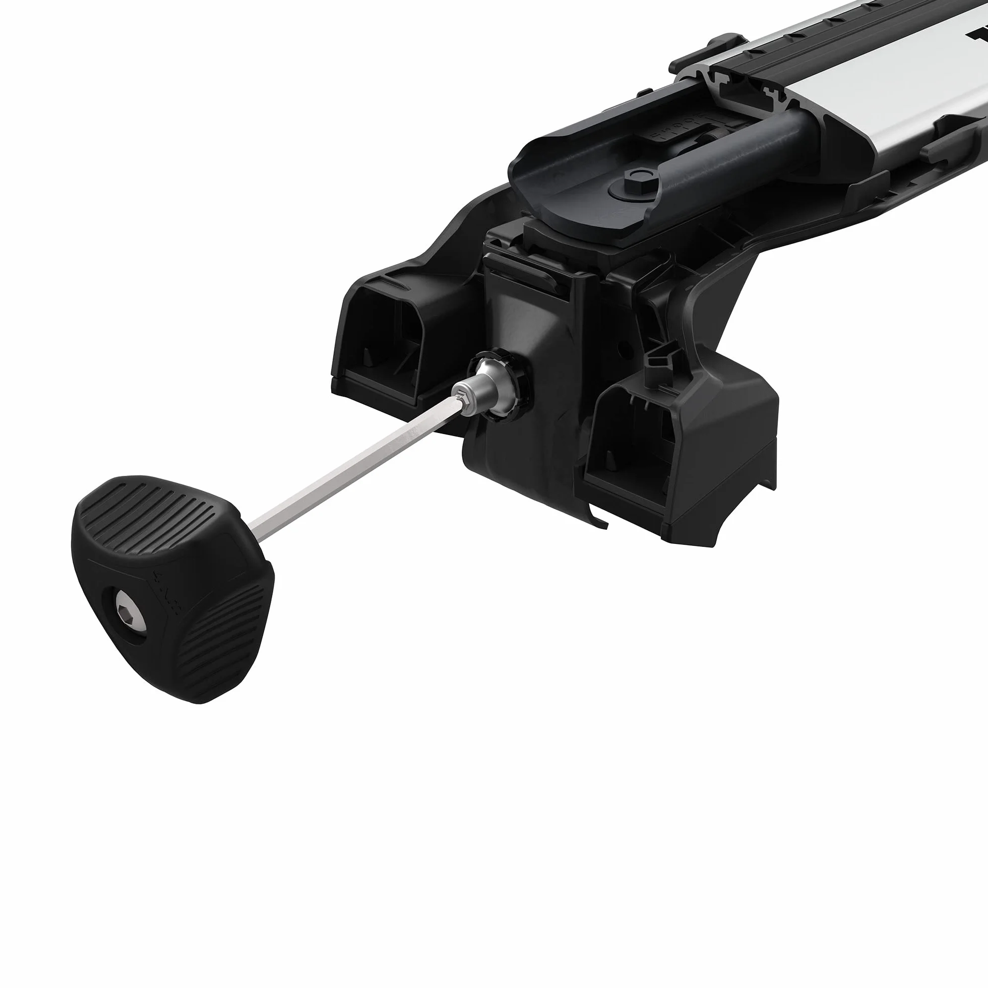 Thule Edge Flush Rail Piede Per Veicoli Confezione Da 4 Nero Black, One-Size