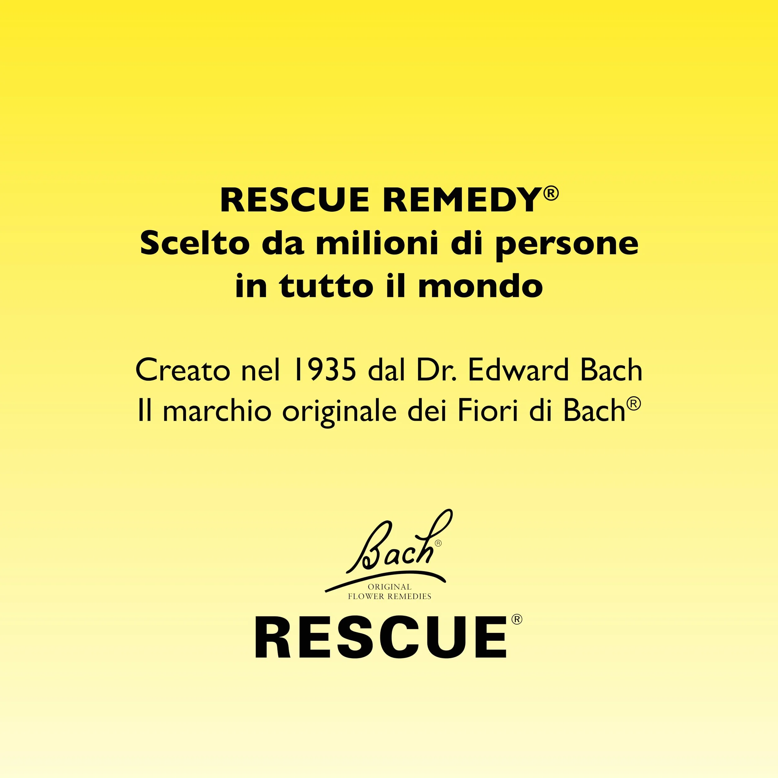 RESCUE Remedy Giallo Acceso 20 ml per Salute mentale con Alcol di Uva
