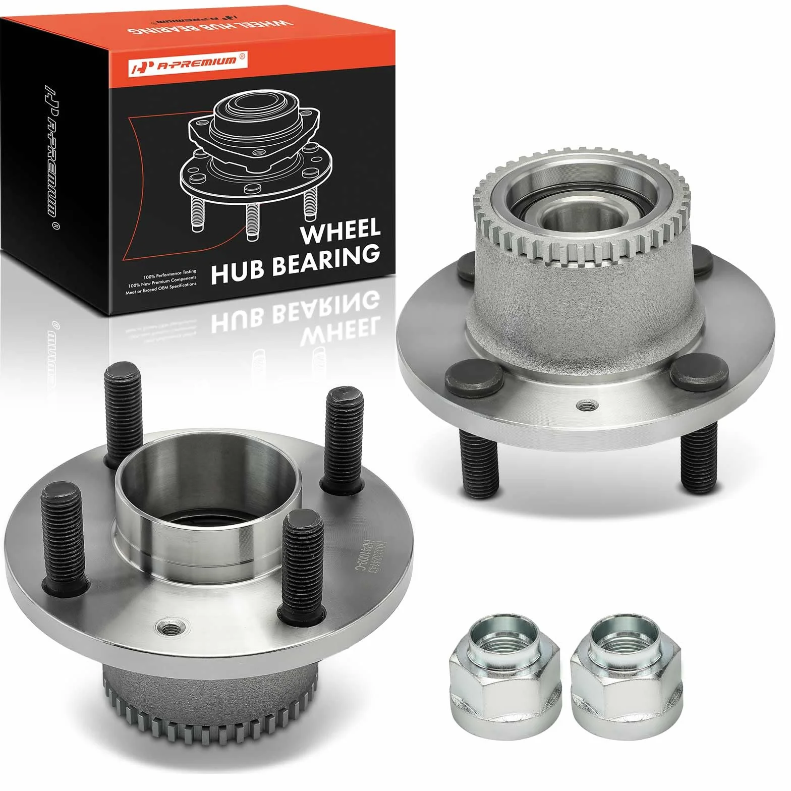 Frankberg 2x Cuscinetti ruota Posteriore sinistra destra Ruota flangiata diametro 125,5 Con Sensore Velocità Ruota Sensore Ruota in ABS Compatibile con Aveo/Kalos T200 T250 T255 Kalos KLAS 96471775