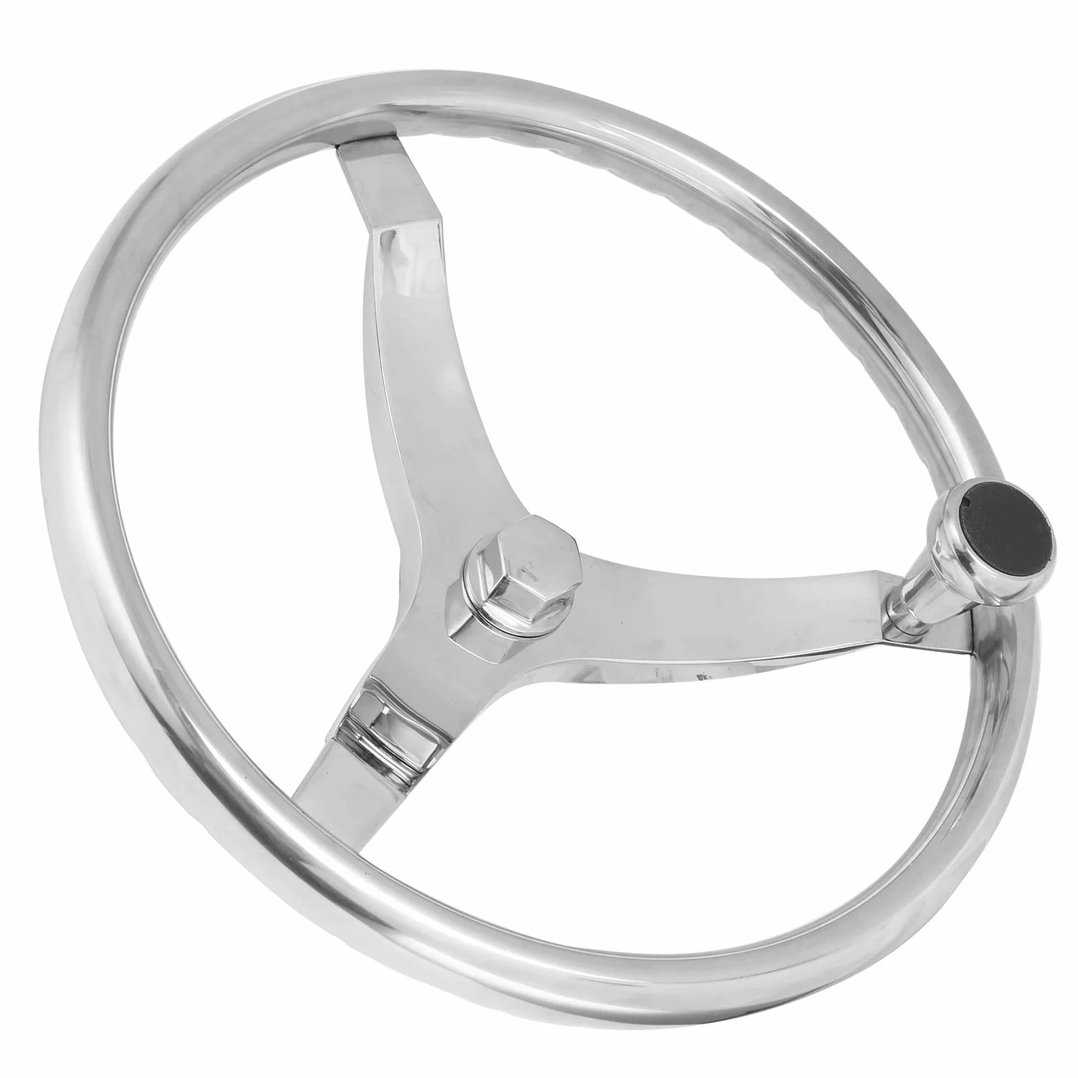 Volante per Barca in Acciaio Inossidabile a 3 Razze Hardware Marino Resistente Alle Intemperie