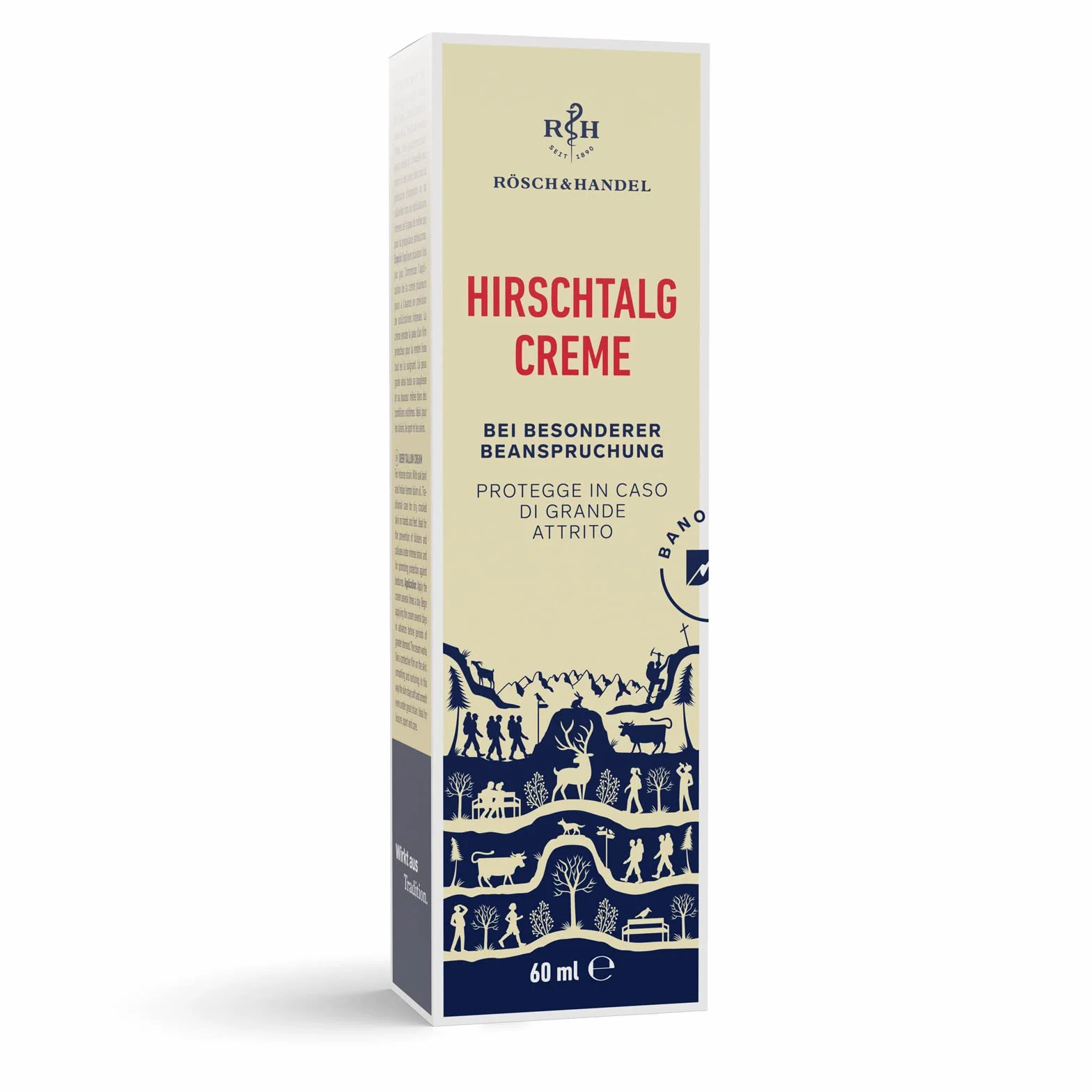 Rösch Crema al grasso di cervo 60ml contro vesciche e calli