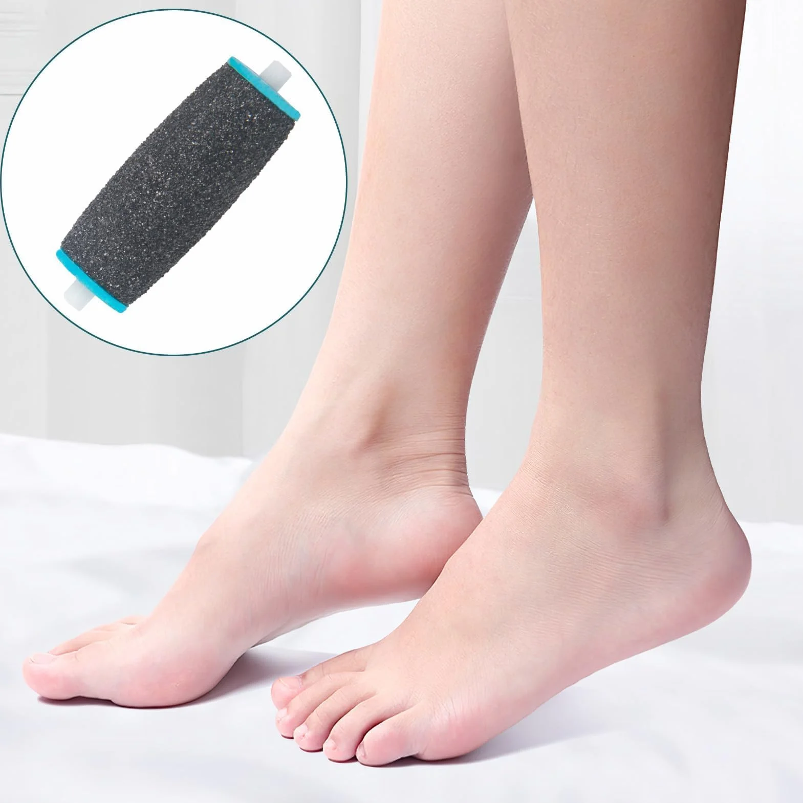 Scholl Rullo Ricambio Rulli Extra Grossi Ricariche Cura Piedi Compatibile Velvet Smooth