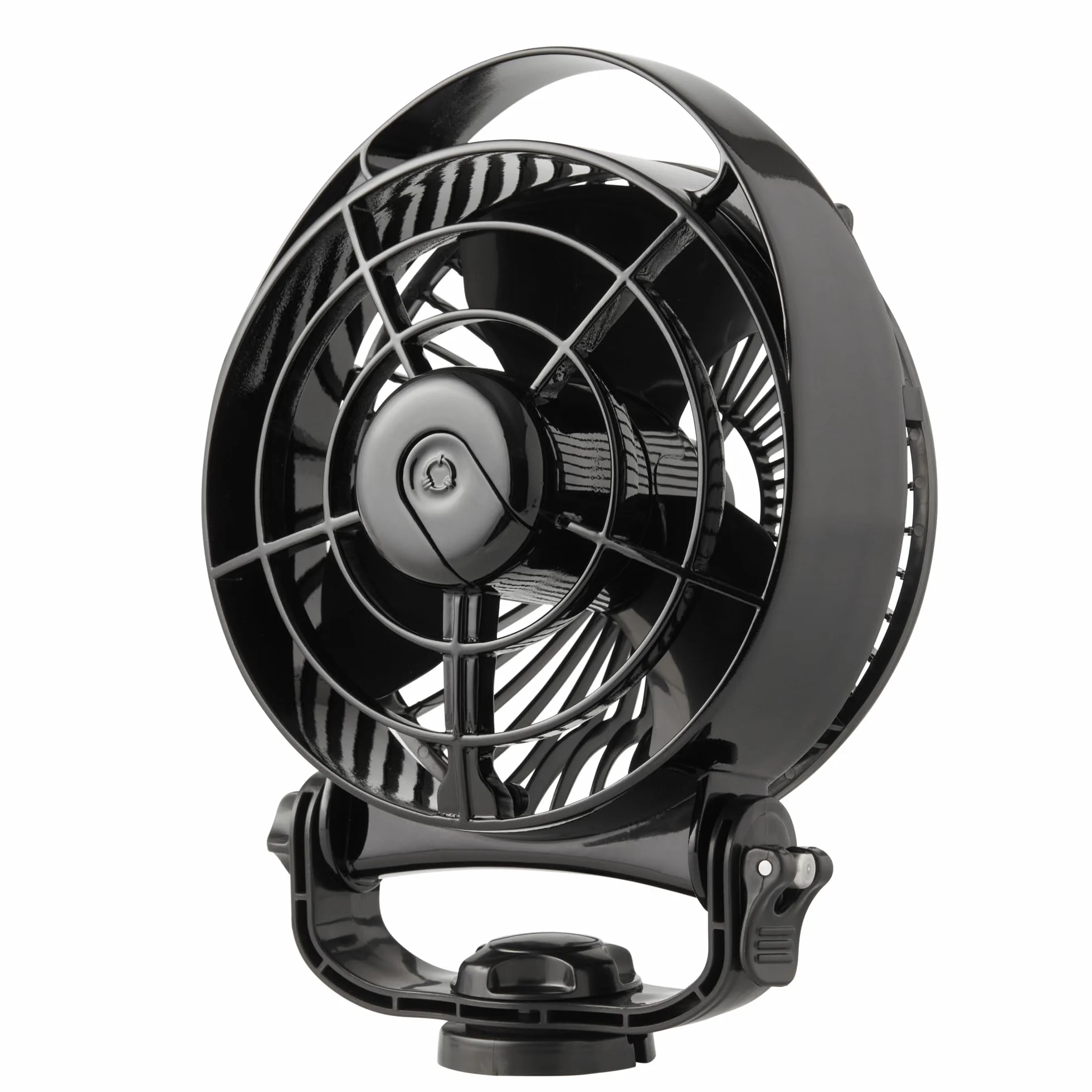 SEEKR Bora II - Ventilatore a Cabina 12/24 V - Ventola DC a 3 stadi per Barca e Camper - Compatto, Silenzioso ed efficiente dal Punto di Vista energetico, Funzionamento Touch - Nero