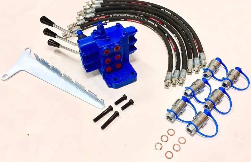 Kit Distributore Ausiliario 3 Leva Compatibile Ford 5000 5600 6000 6600 7000 7600