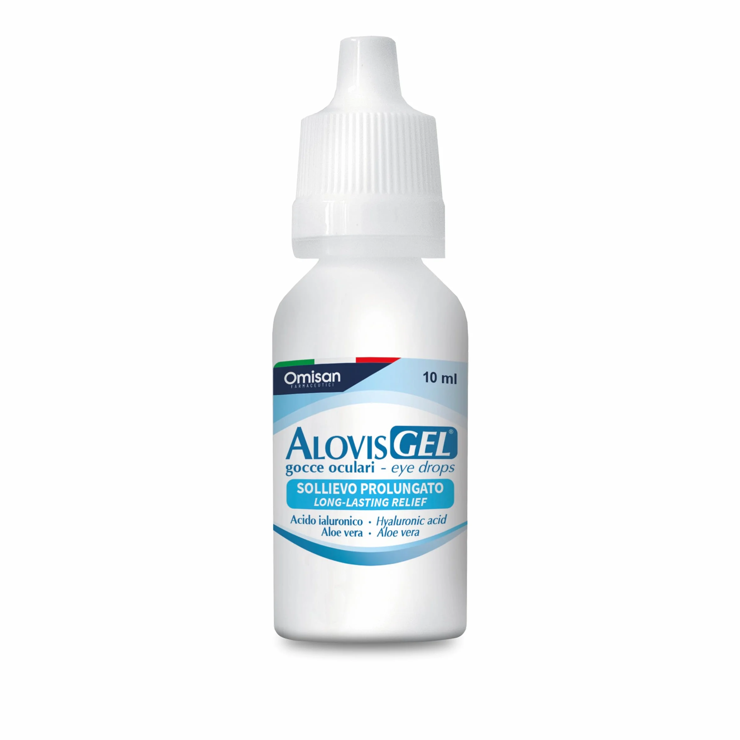 AlovisGel Liquid-Gel 3in1 Collirio Sterile Lubrificante Idratante Rinfrescante per Occhi Secchi con Acido Ialuronico e Aloe Vera 10 ml