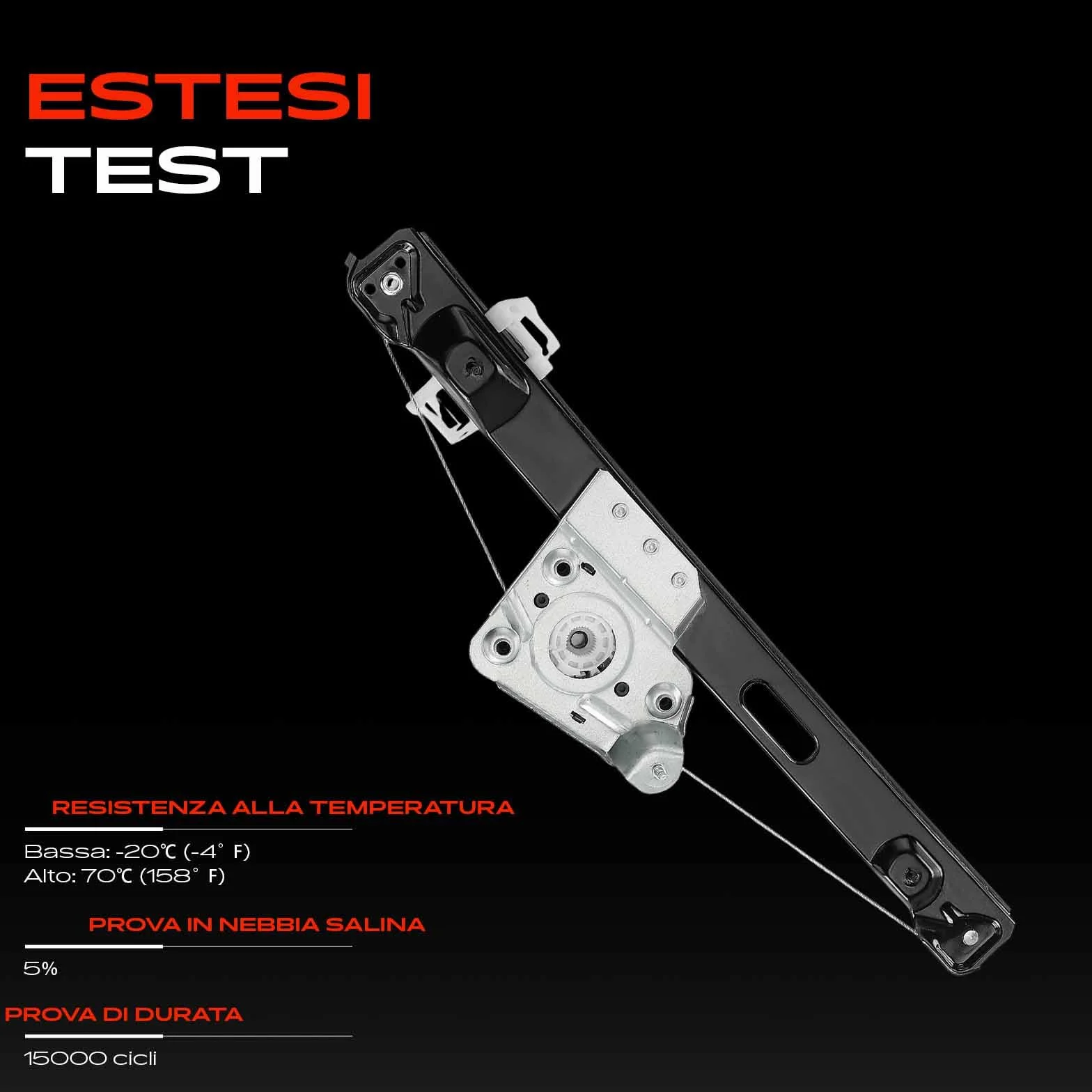 Frankberg Alzacristallo senza motore posteriore sinistro Sostituzione per 3-er E90 E91 2004-2012 station wagon 51357140589