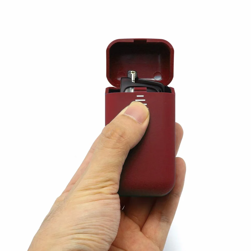 KoKoBin Occhiali da Lettura Pieghevole Anti Luce Blu con Fionda Specchio Telescopico Gambe e Scatola Portatile Rosso 2.5