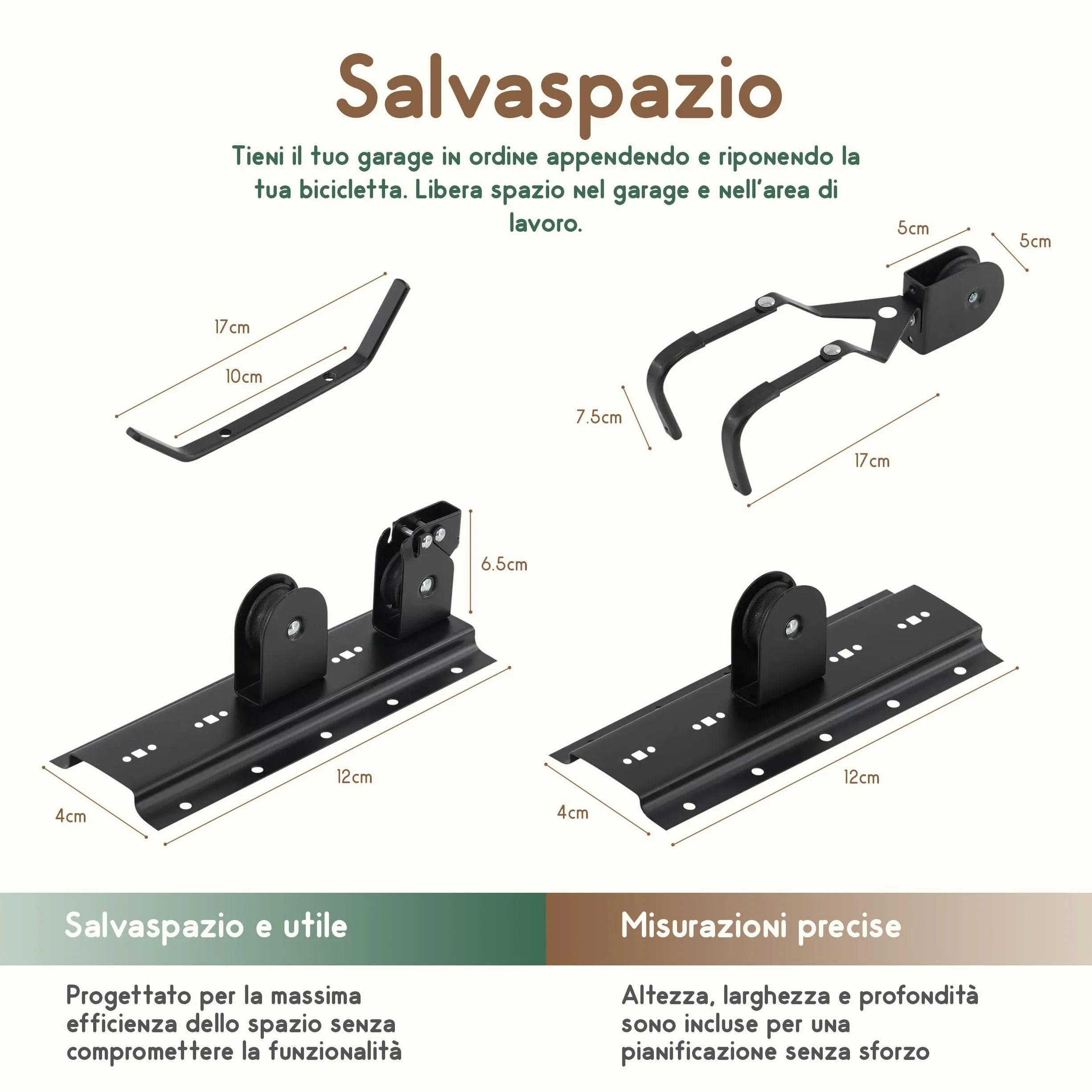Bicicletta di Sollevatore Supporto Soffitto 60 kg 4 m