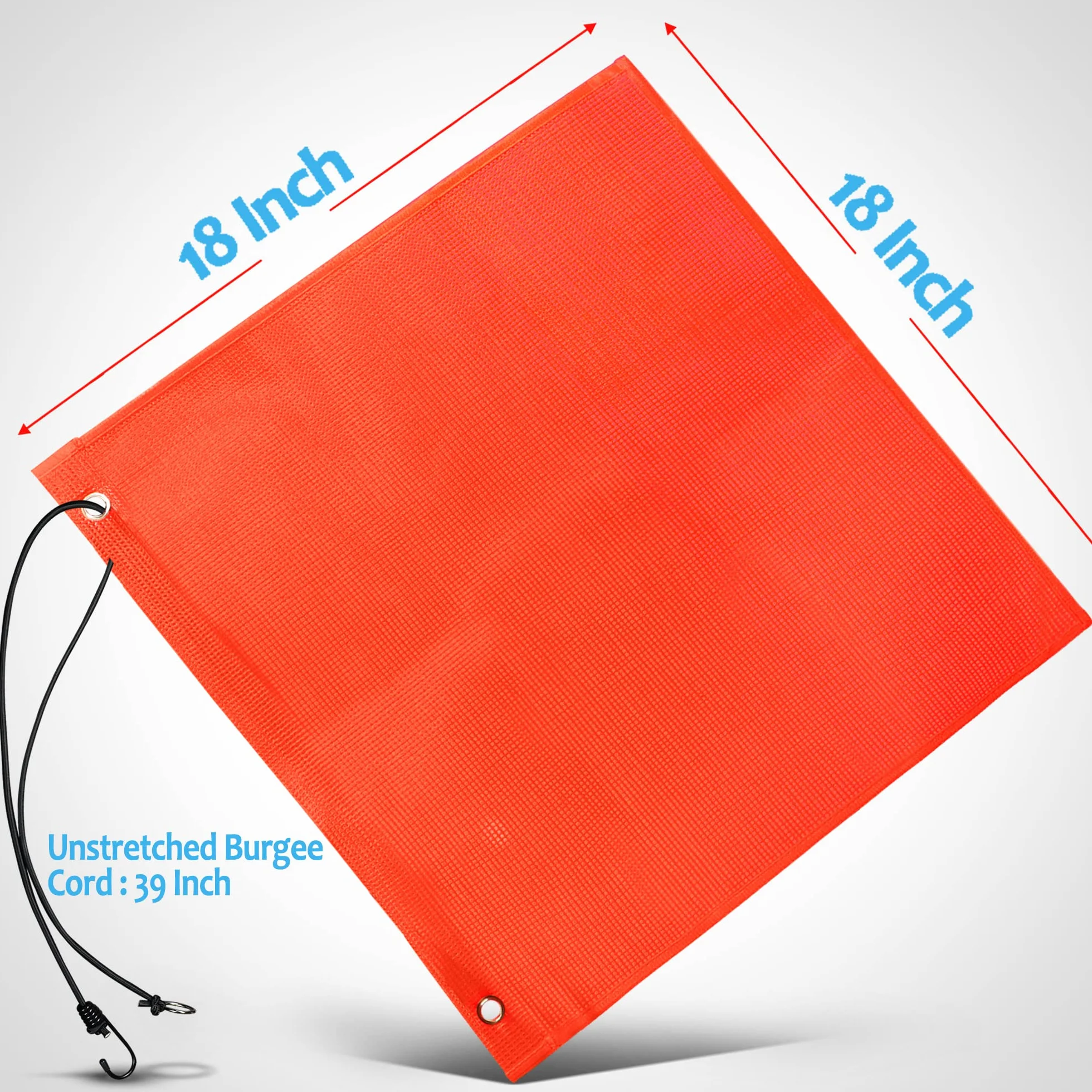 Anley bandiere di sicurezza per camion 45,7x45,7 cm arancione segnale avvertimento nylon rivestito vinile confezione da 2