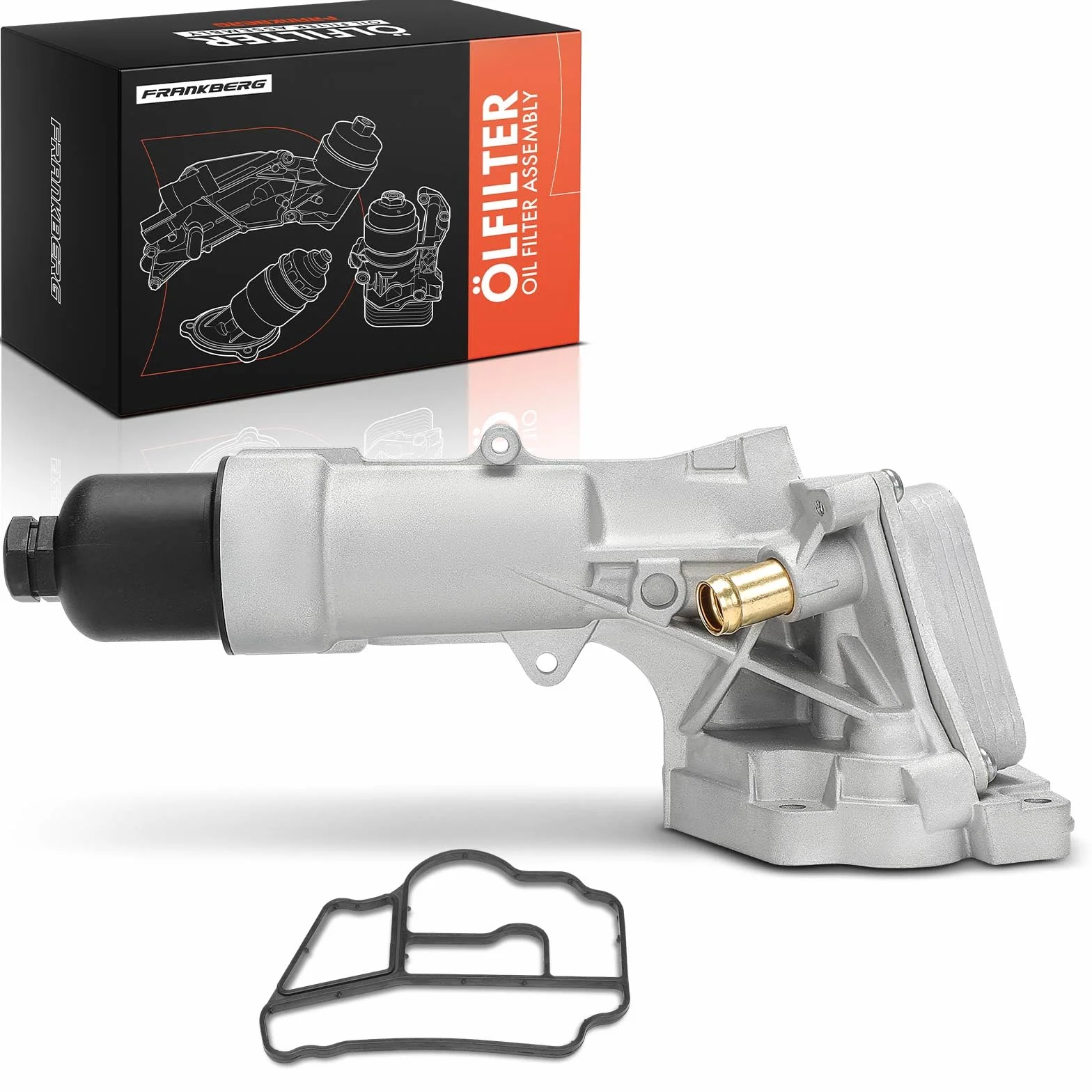 Frankberg Radiatore dell'olio Filtro dell'olio Benzina Compatibile con SLK R171 1.8L Sprinter 3-T Bus B906 1.8L Classe CLC CL203 1.8L