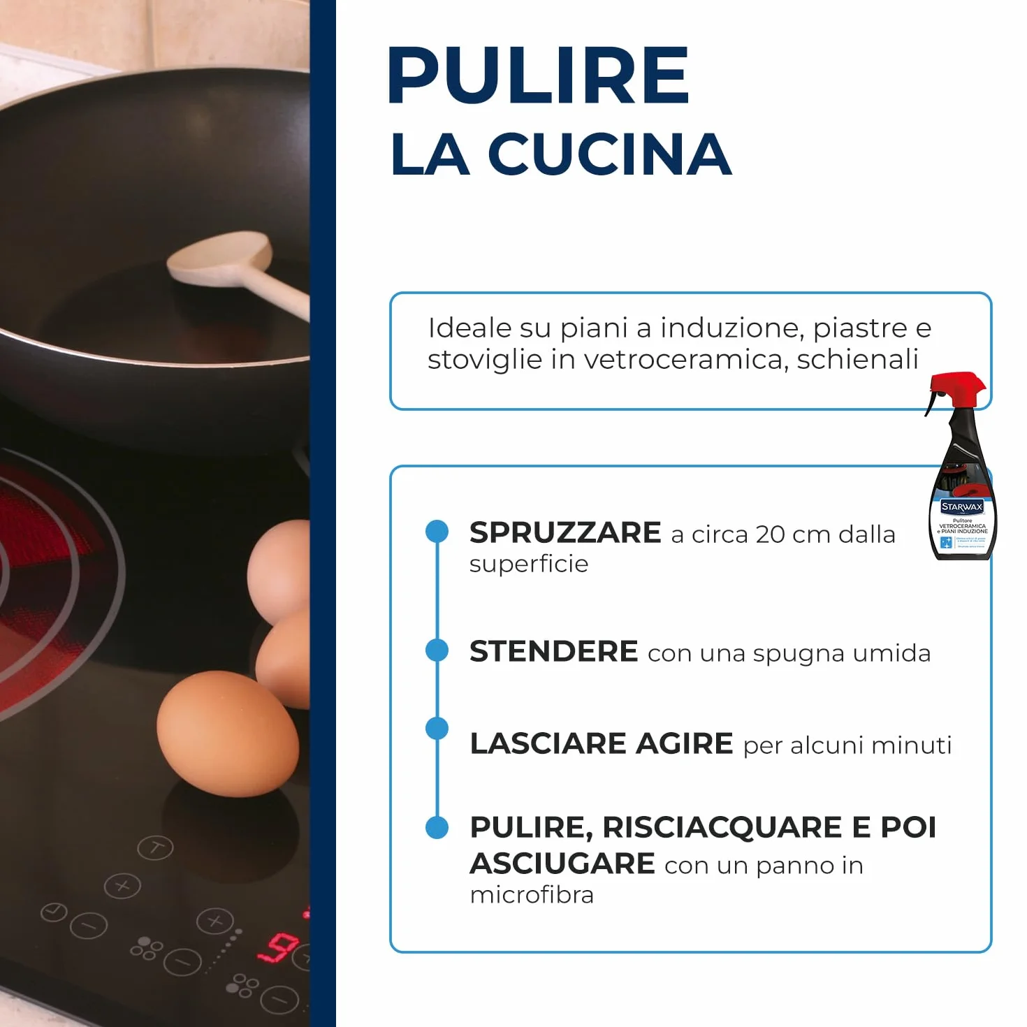 STARWAX Pulitore vetroceramica e piani induzione 500ml