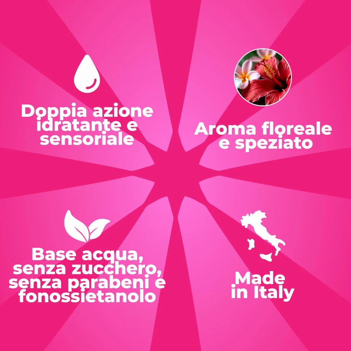 Control Thai Passion Gel Massaggio 2 in 1 A Base D'Acqua All'Aroma Di Fiori E Spezie 98,5% Ingredienti Naturali 100% Made in Italy 200 ml