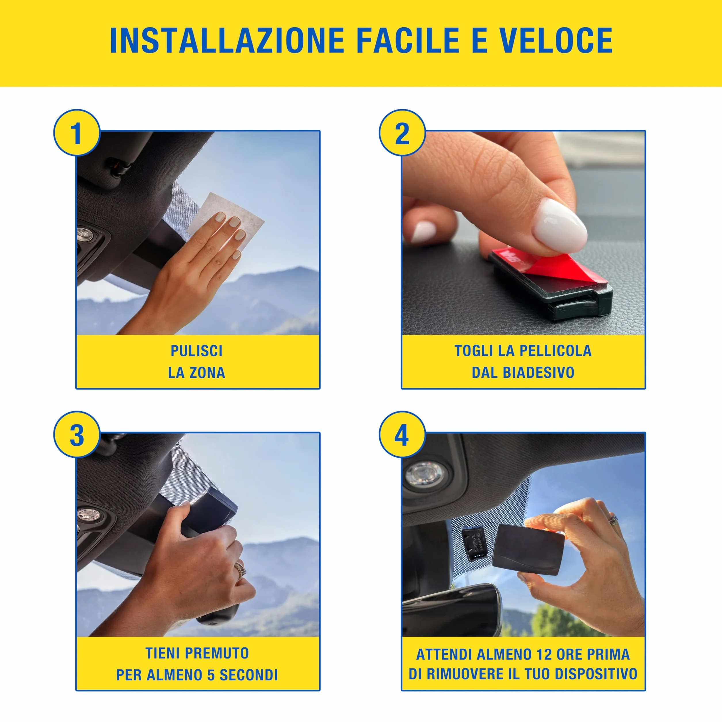 Drivence - Supporto Telepass Slim Nero - Nuovo Porta Telepass per Auto Compatibile con Modello Slim e Europeo 2024/25/26 - Adesivo Telepass Supporto 3M per un Fissaggio Forte e Sicuro (1 Pezzo)