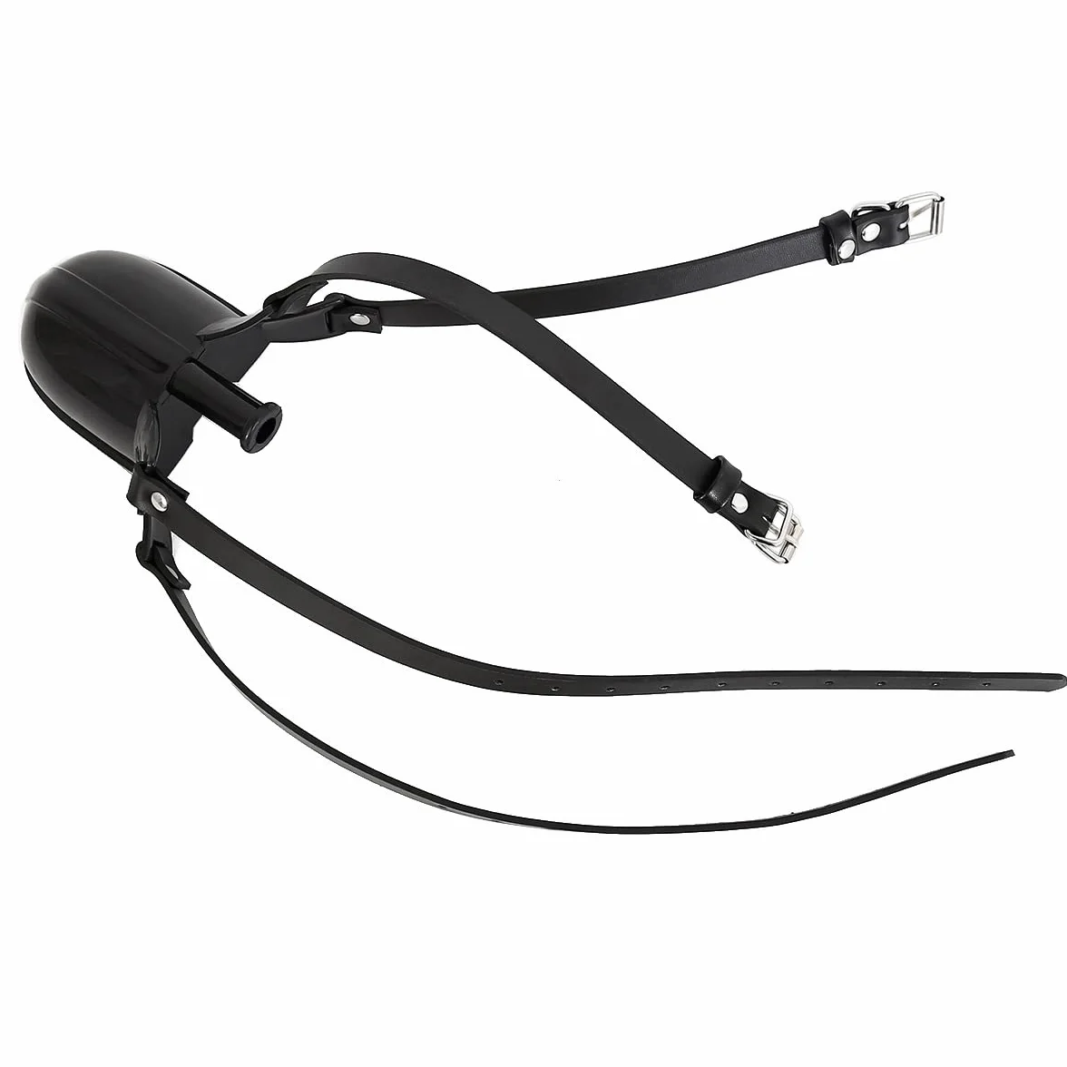 Mordacchia in silicone a imbuto plug orale gag per giochi fetish bondage SM