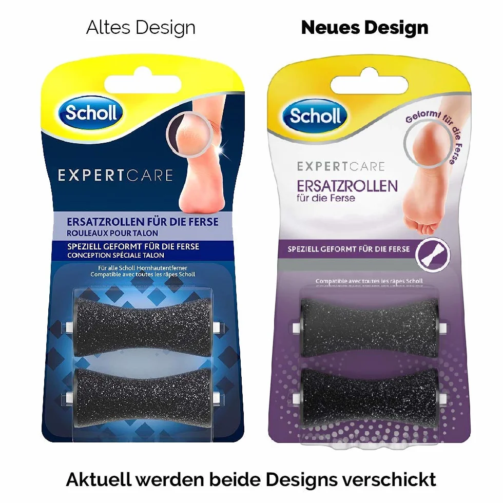 Scholl EXPERTCARE Ricarica rimozione calli elettrico – 2 rotoli con particelle diamante