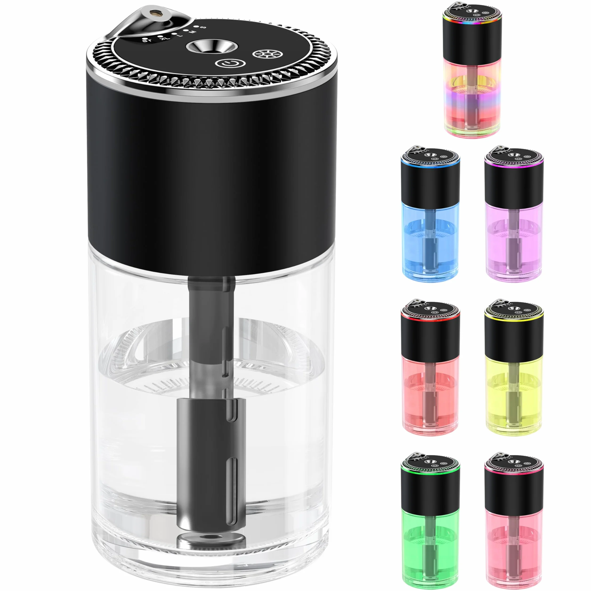 Diffusore per oli essenziali 250 ml con luce a cielo stellato Nero