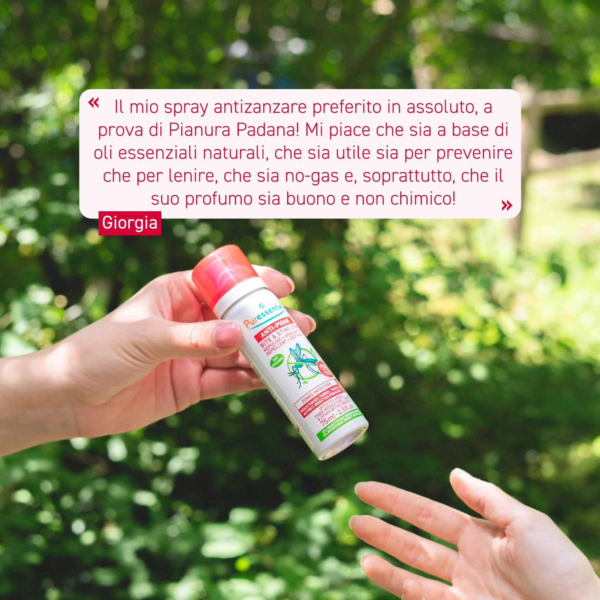 Puressentiel SOS Insetti Spray Antipuntura Repellente e Lenitivo Presidio Medico Chirurgico 75 ml