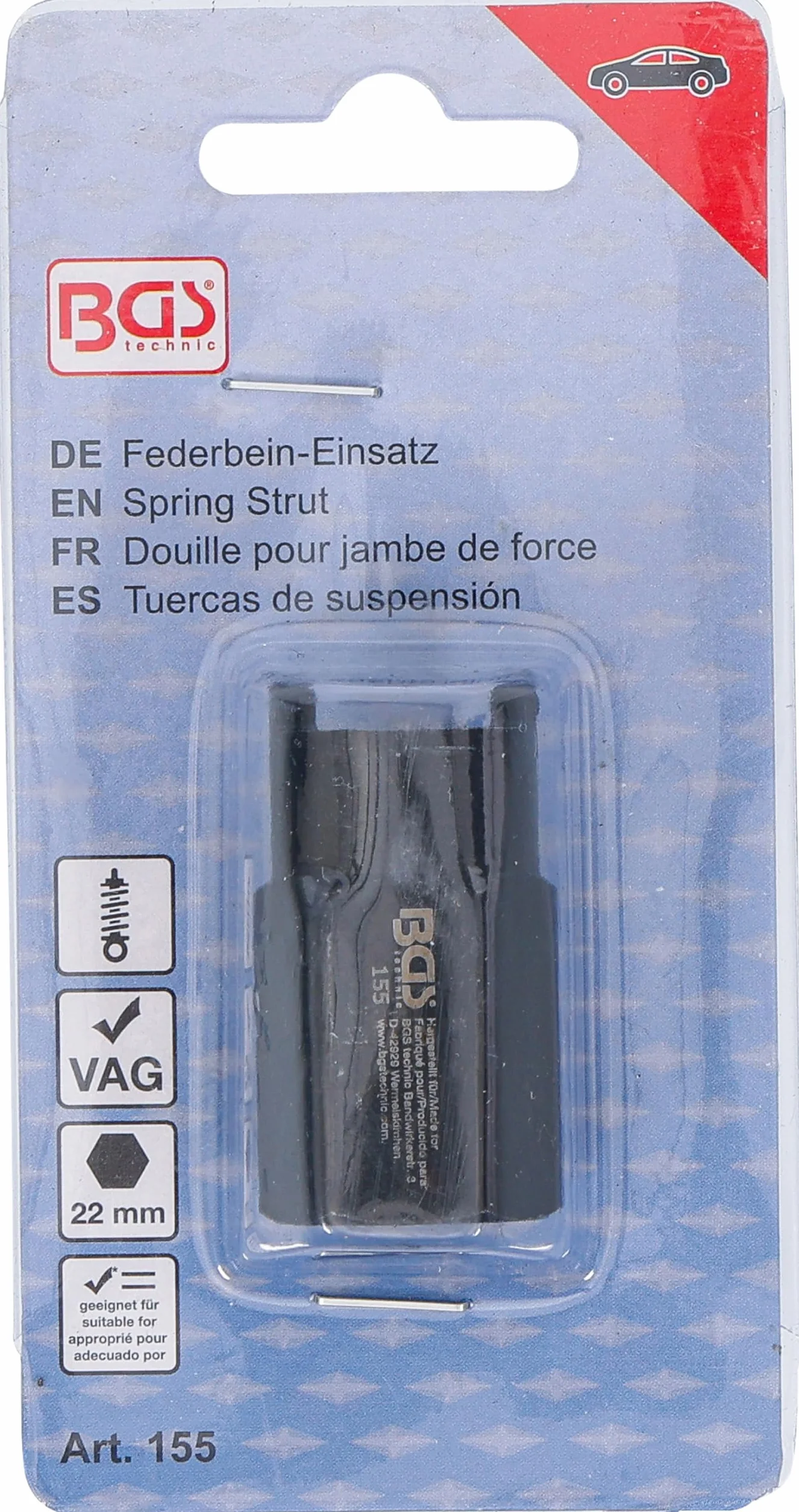 BGS Bussola per ammortizzatore 22 mm per VW Audi