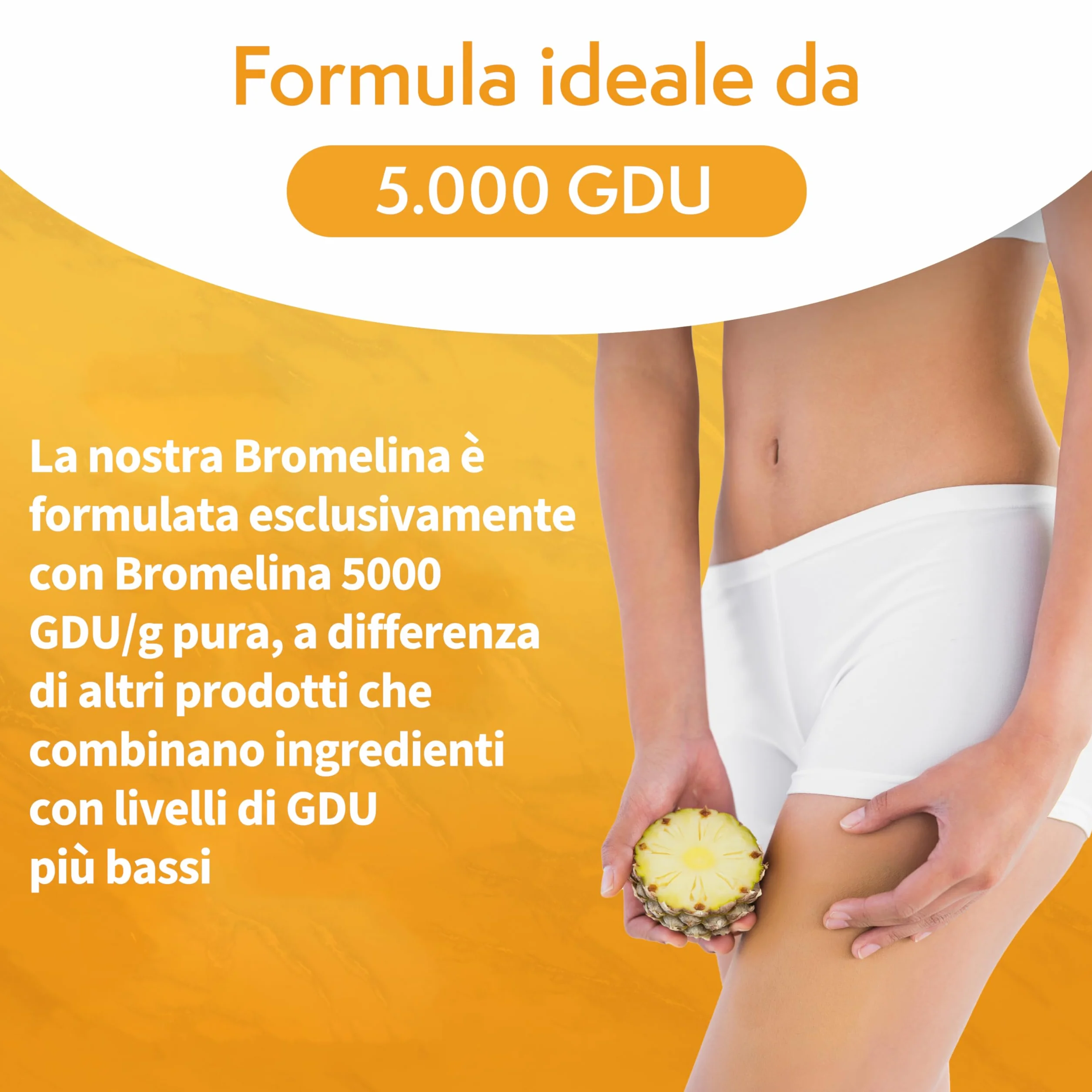 Bromelina Forte 5000 GDU/g 210 Capsule Gastro-Resistenti Integratore Ananas