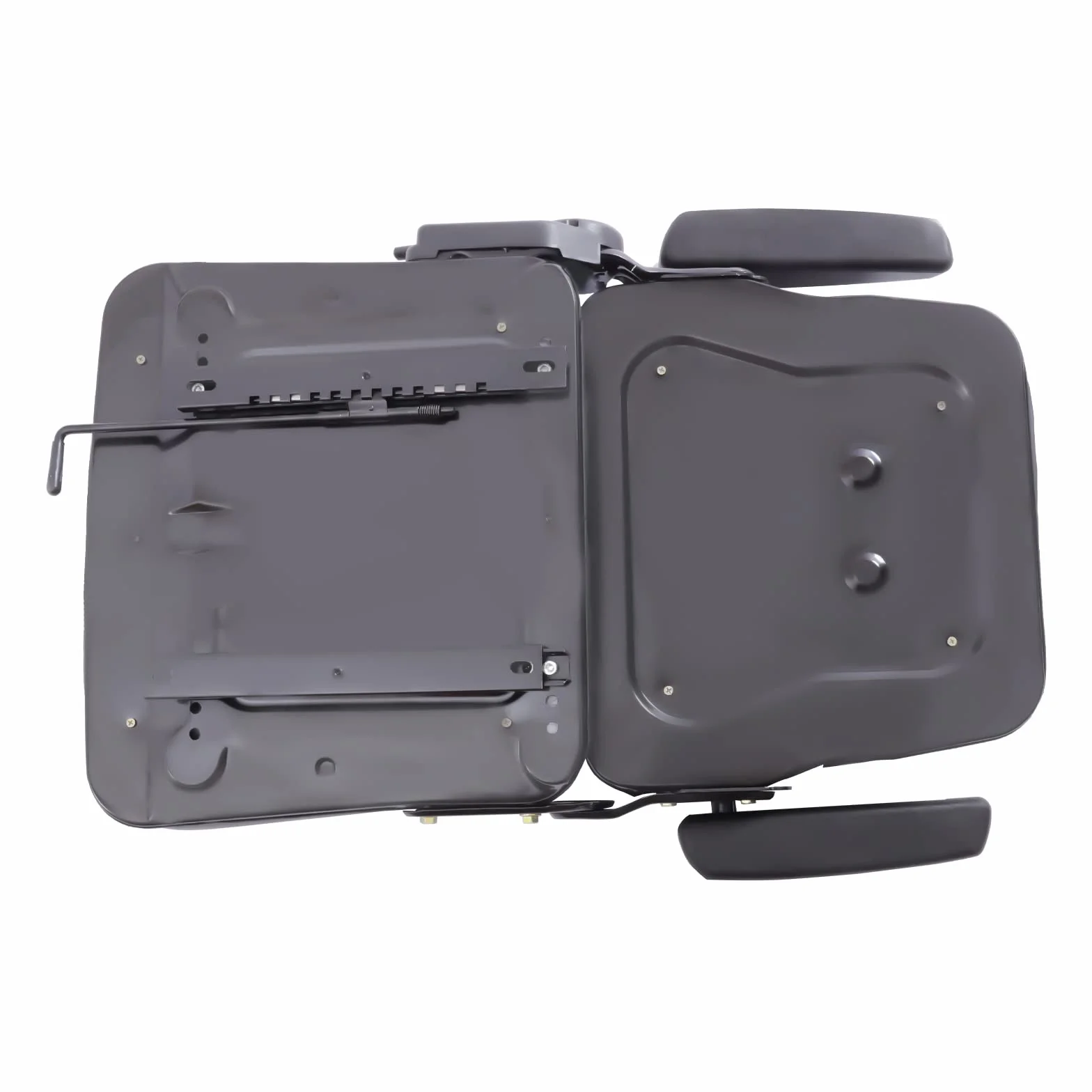 Sedile per trattore universale per carrello elevatore con bracciolo e schienale regolabile a 175°, sedile per escavatore, carrello elevatore, trattore, caricatore compatto, caricatore telescopico
