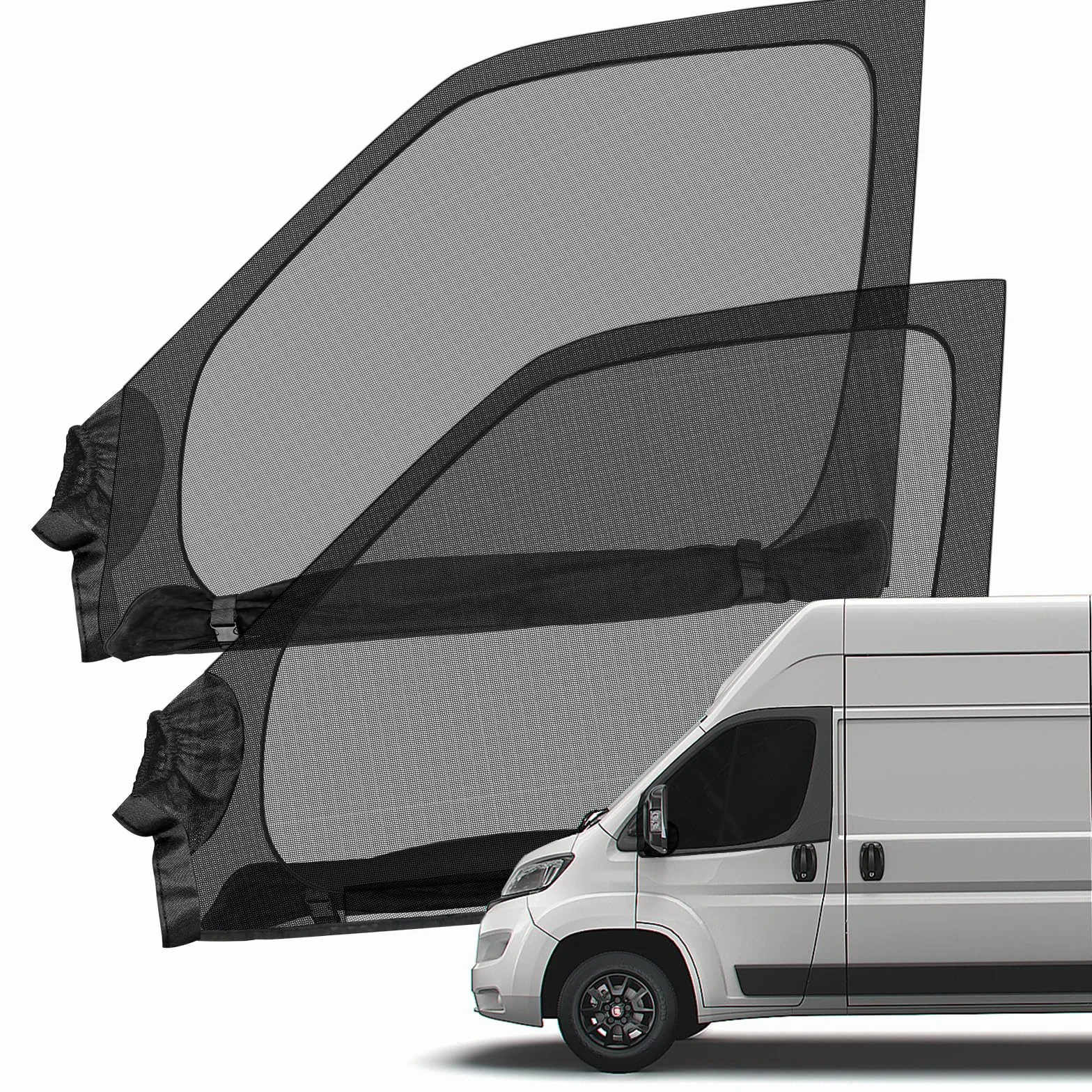 Zanzariera Magnetyczna Fiat Ducato Peugeot Boxer Citroen Relay 2006-2025, Zestaw 2 Sztuk