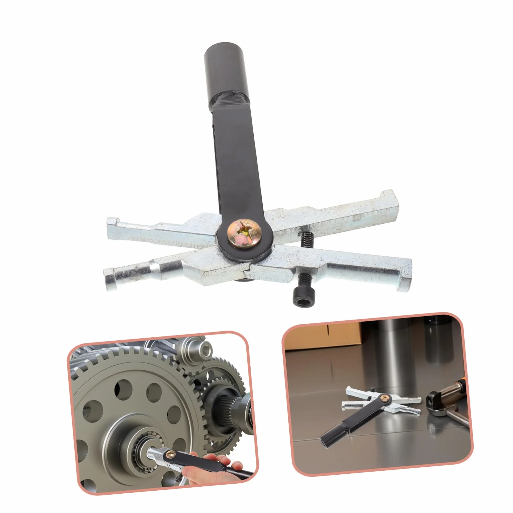 Amosfun Estrattore per Cuscinetti Interno in Acciaio con Colletti Espandibili, Massima Versatilità per Fai-da-Te e Uso Professionale su Tosaerba e Cuscinetti