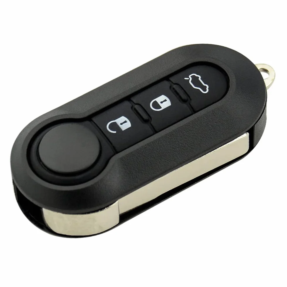 SALPIE Custodia Chiave Auto 3 Tasti Compatibile con Fiat Panda Punto Grande Punto 500 Bravo Stilo Lancia Y Cover Portachiavi Ricambio Guscio Telecomando