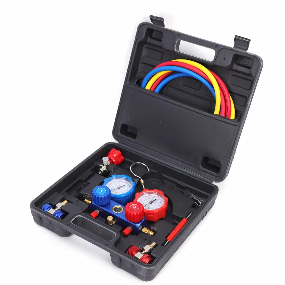 Set di manometri per auto R410A R134A R536A R530G R636G con tubi
