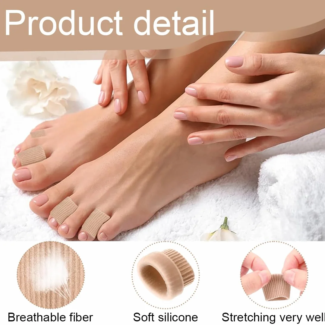Protezione per Dita e Piedi in Silicone Morbido, Separatore e Cuscinetto Gel, Ideale per Calli e Vesciche - 20 Pezzi (Misure Miste)