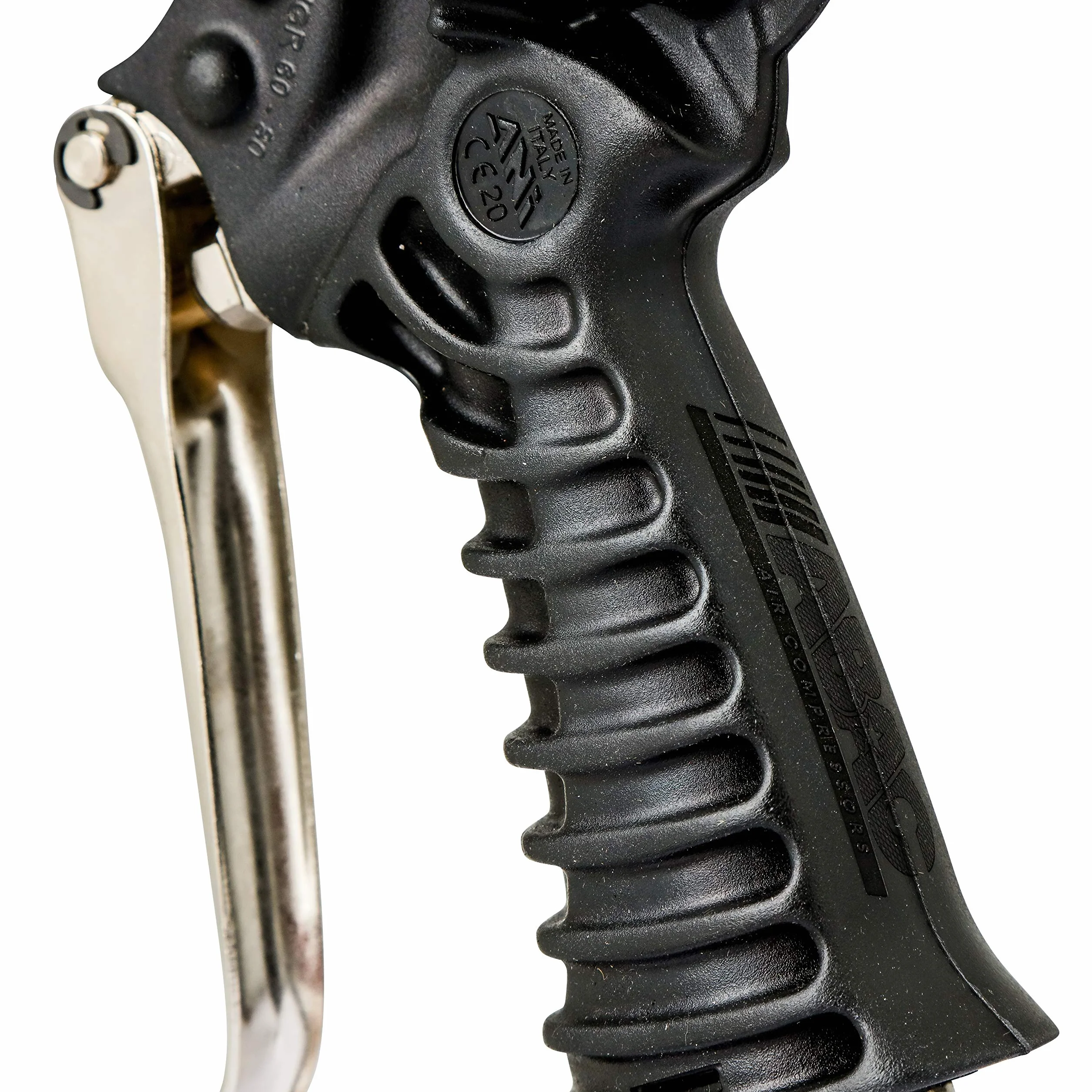 ABAC Gonfiagomme PRO - Approvato CEE - Manometro 80 mm - Tubo flessibile 1,5 m - Uso professionale (auto, camion) - Peso: 0,9 kg