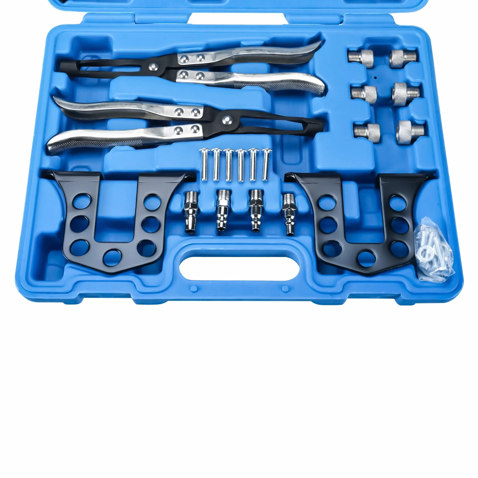 BOOMSTART Set di riparazione della testa del cilindro del compressore della molla della valvola Kit di strumenti di rimozione della molla Estrattori della guarnizione dello stelo della valvola per