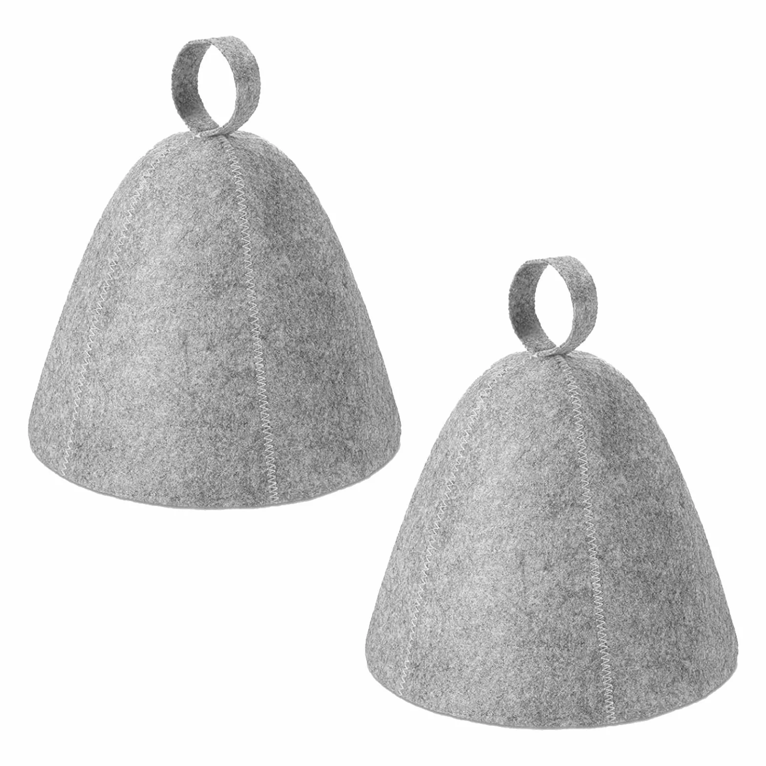 Cappelli da sauna in feltro morbido per uomo e donna grigio