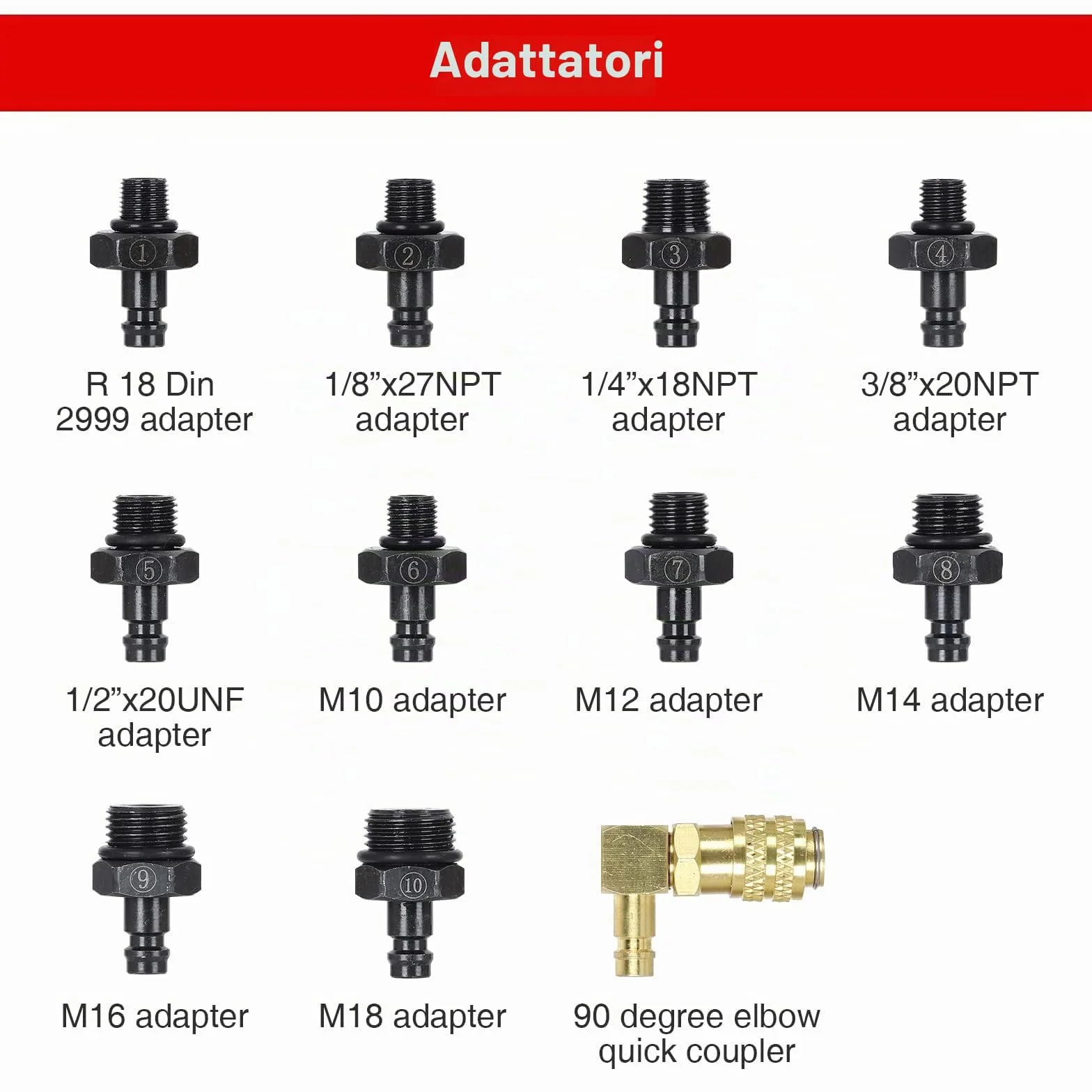 Kit di tester per la pressione dell'olio, set di strumenti per manometro, 0 - 140 PSI, sistema di carburante, sensore meccanico del motore del cilindro, test di compressione per auto, ATV