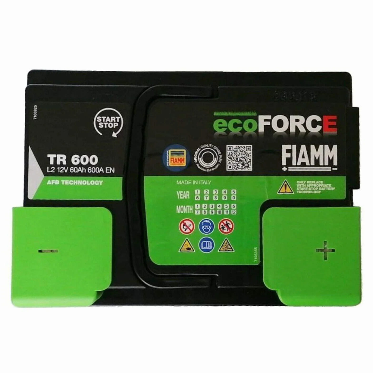 FIAMM TR600 ecoFORCE AFB START&STOP 60AH 600A Bateria Auto