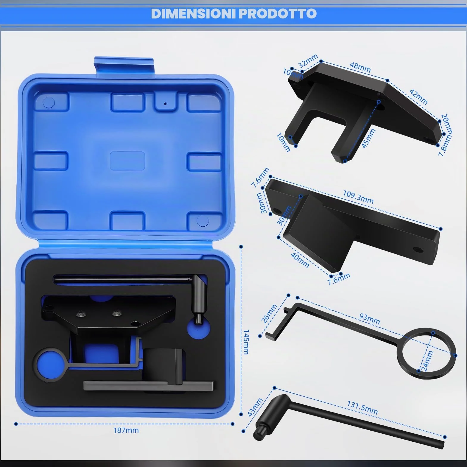 Kit di Allineamento Distribuzione PSA 1.2 Puretech, Strumento Professionale con Pignone di Allineamento, Controllo della Cinghia Compatibile con Peugeot Opel 1.2L Turbo Per Berlingo, C1, C3 Aircross