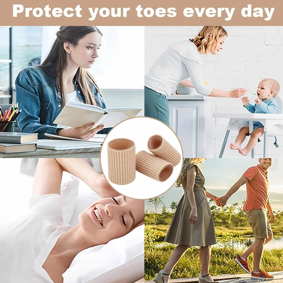 Protezione per Dita e Piedi in Silicone Morbido, Separatore e Cuscinetto Gel, Ideale per Calli e Vesciche - 20 Pezzi (Misure Miste)