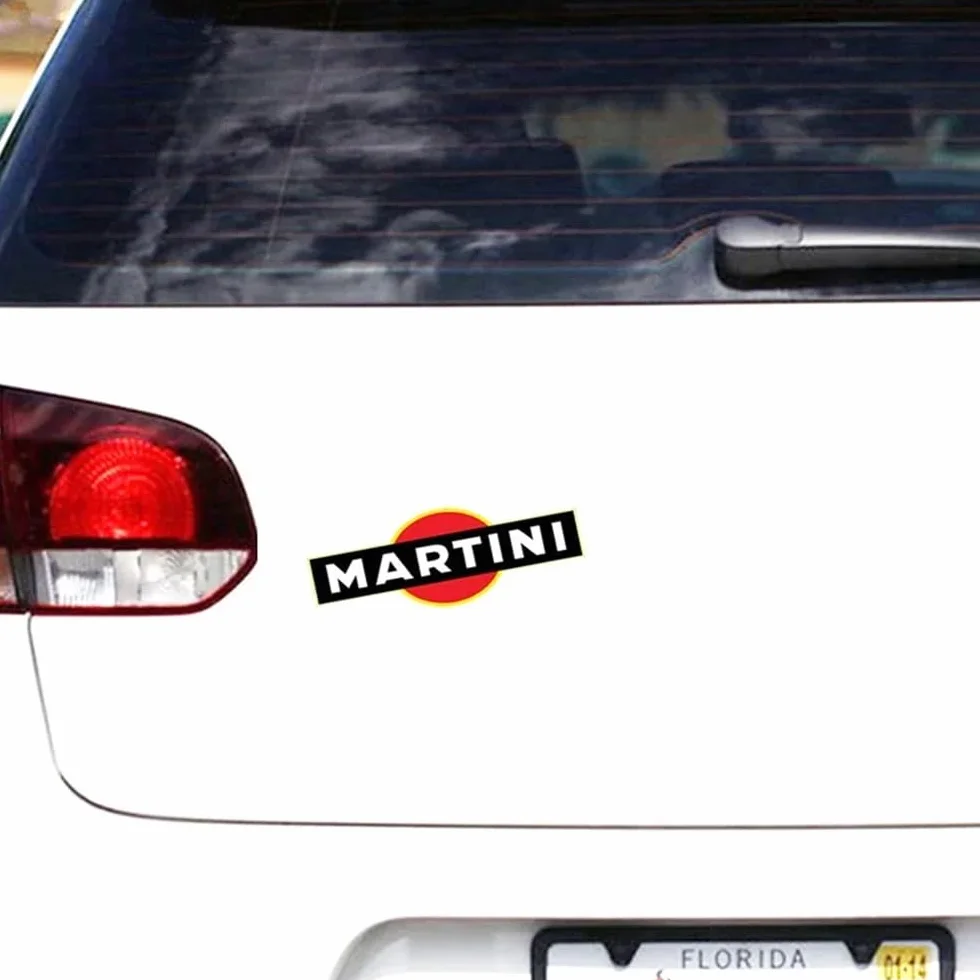 Adesivo per auto Styling Regolazione Martini Vinile Adesivo per auto Moto Racing PVC impermeabile (Dimensioni: 25 cm)