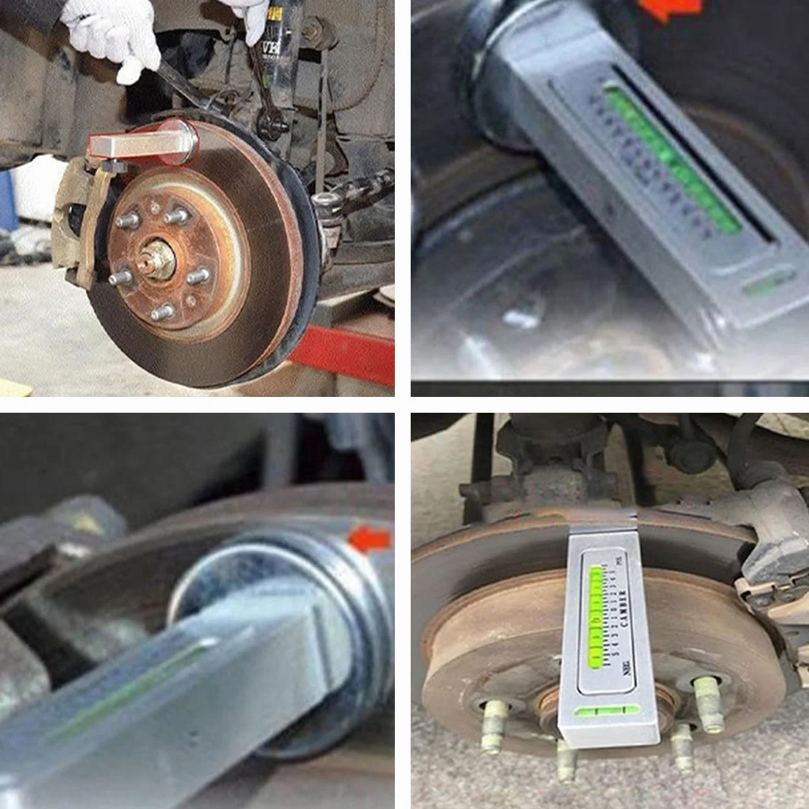 CGEAMDY Strumento Calibro Magnetico Regolabile per Auto, Misure Camber Caster Angolo Ruota Allineamento
