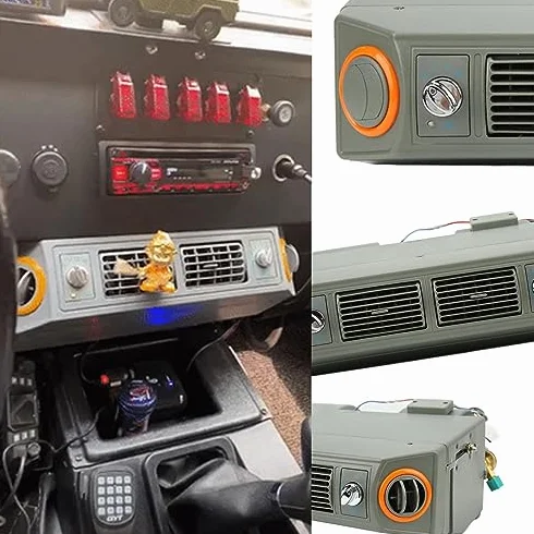 Evaporatore Aria Condizionata 12V Universale Sotto Cruscotto 3 Velocità Vento Temperatura Regolabile per Camper Auto Camion