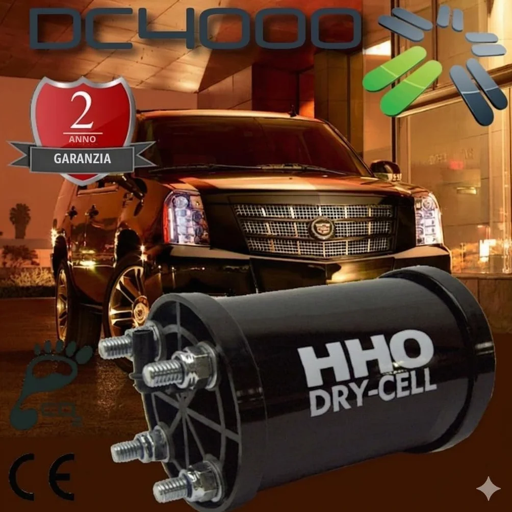 HHO Plus Generatore HHO DC4000 Sistema di ottimizzazione motore con idrogeno per auto 12/24 V Dry Cell Kit completo