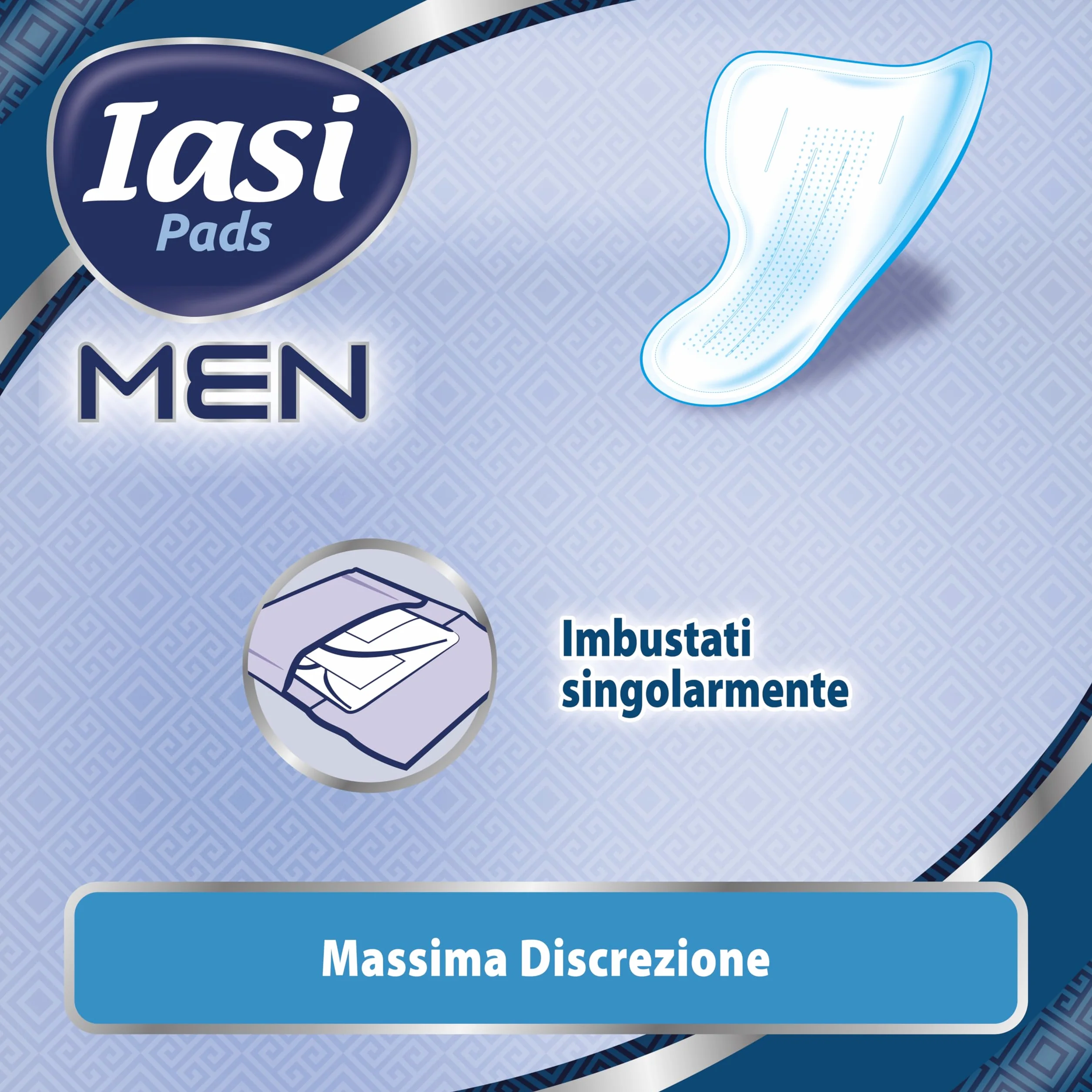 IASI MEN Super Livello di Protezione 3 Scudi Assorbenti per perdite urinarie maschili 10 Unità