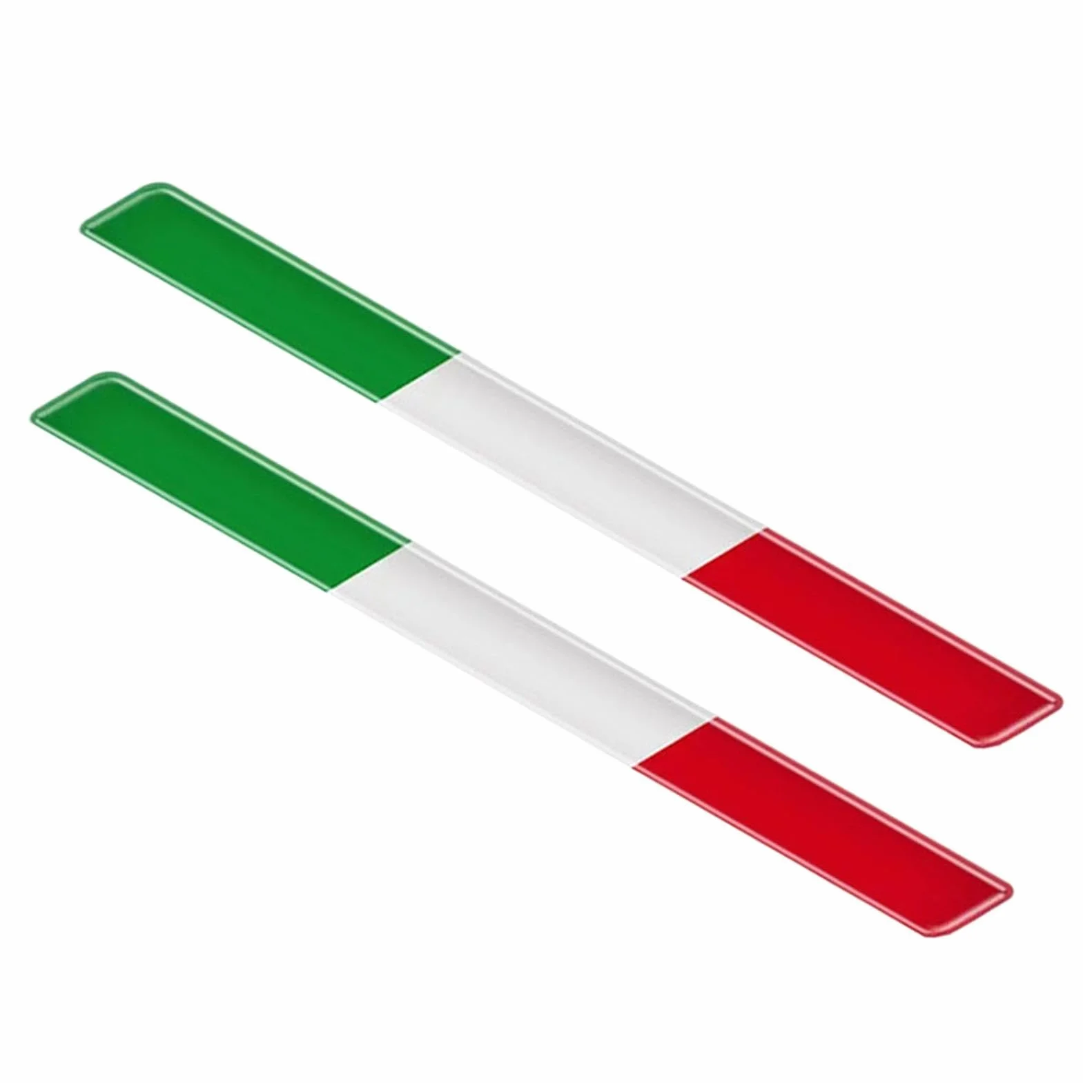 Adesivo con bandiera italiana, decorazione in vinile, materiale impermeabile con colori resistenti sbiadimento, facile da applicare, resistente ai, adatto per accessori per veicoli