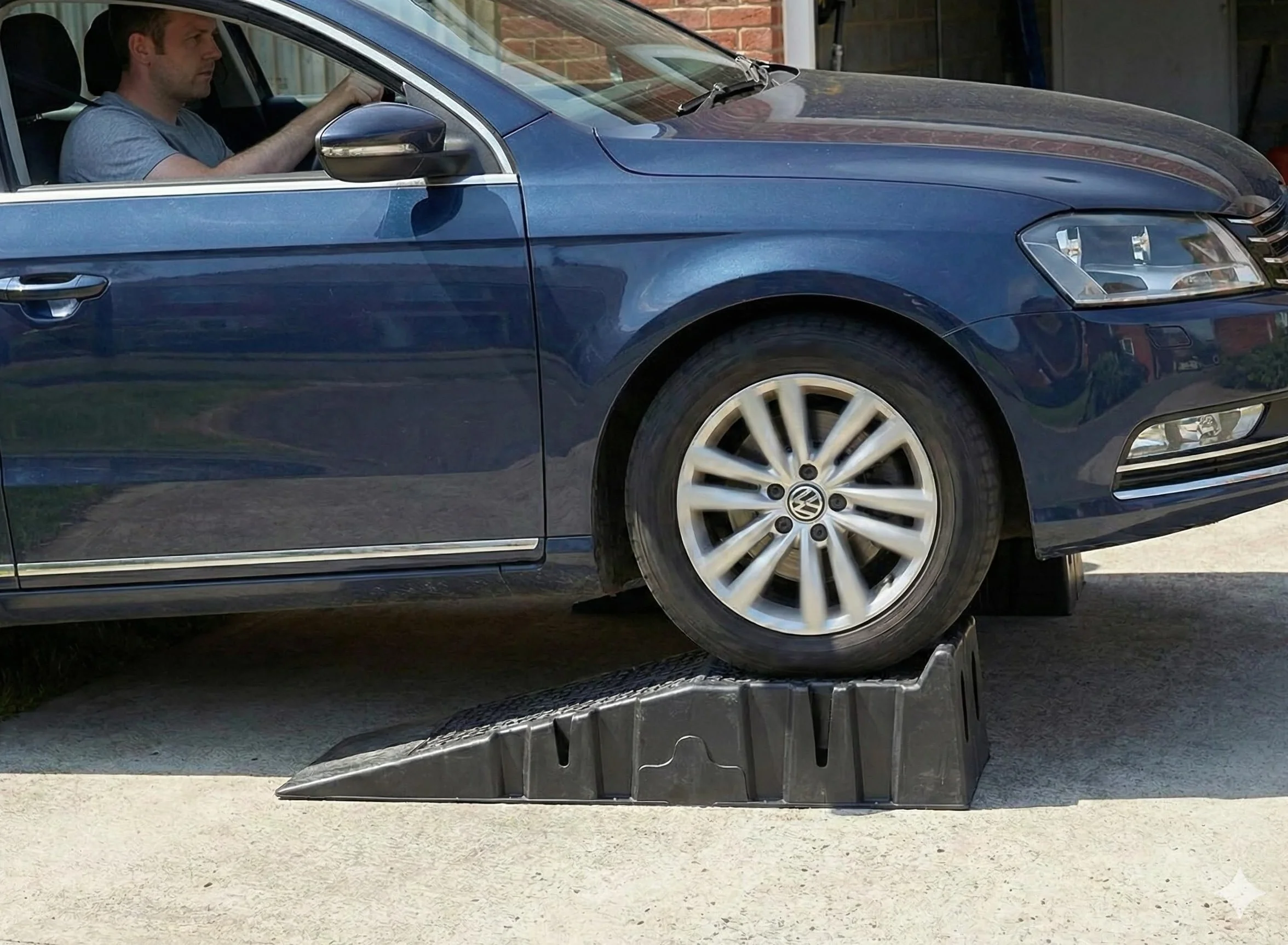 KATSU Rampas de Plástico para Coche, Desmontables de Peso Ligero, Capacidad de 5 Toneladas 1 Par para Vehículos Servicio de Coche de Garaje 161914