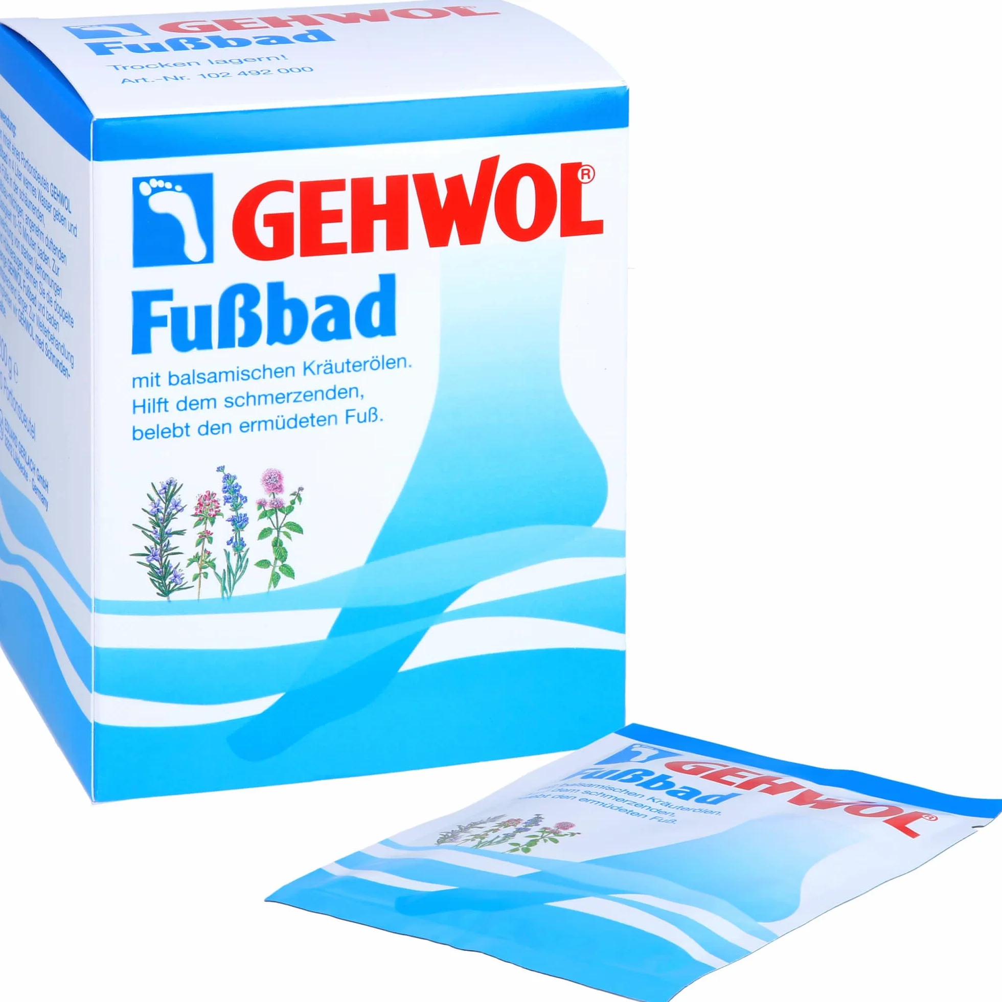 Gehwol Pediluvio bustina, 10 x 20g
