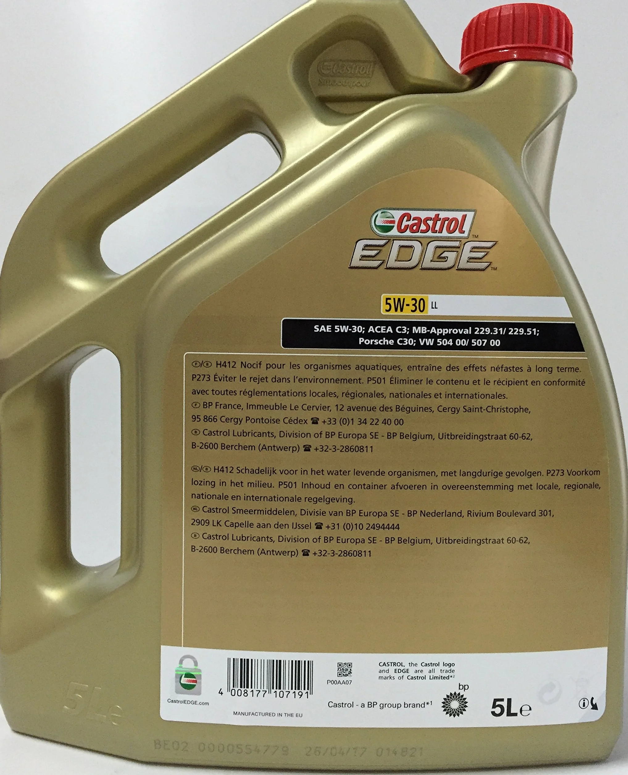 Castrol Olio Motore 5W 30 LL LT. 5