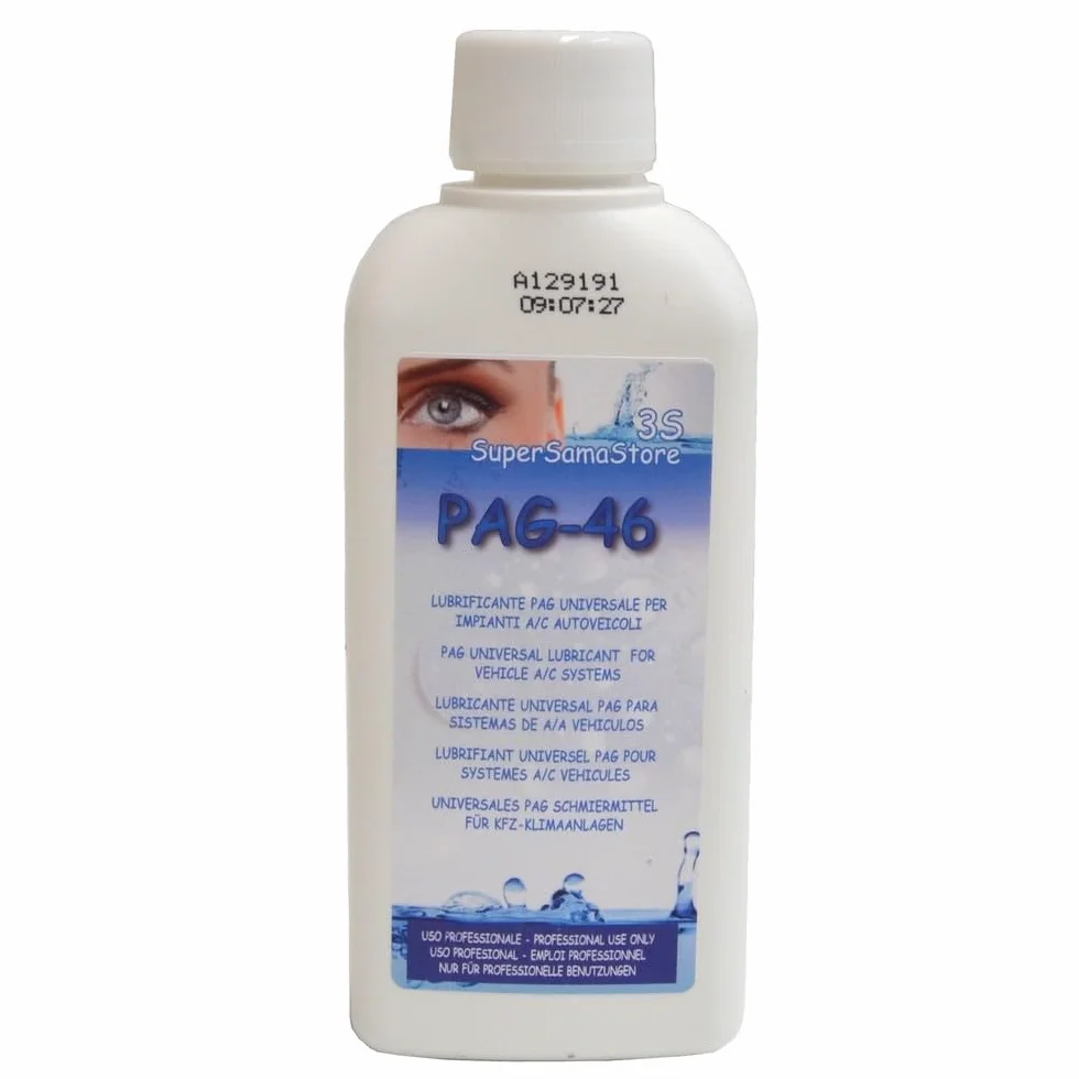 3S SuperSamaStore Olio Lubrificante Pag 46 per Compressori A/C Autoveicoli e Refrigerazione di Impianti con R134A e R404A, Flacone 250 Millilitri