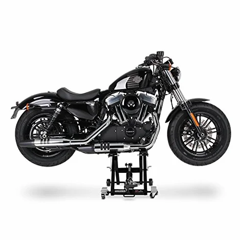 Ponte Sollevatore Moto XL Nero compatibile con moto custom