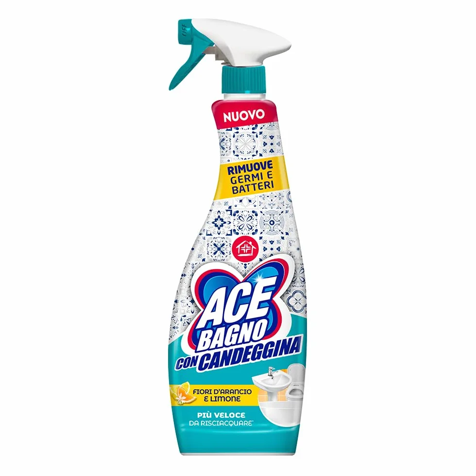 ACE Spray Sgrassatore Bagno con Candeggina, 600ml