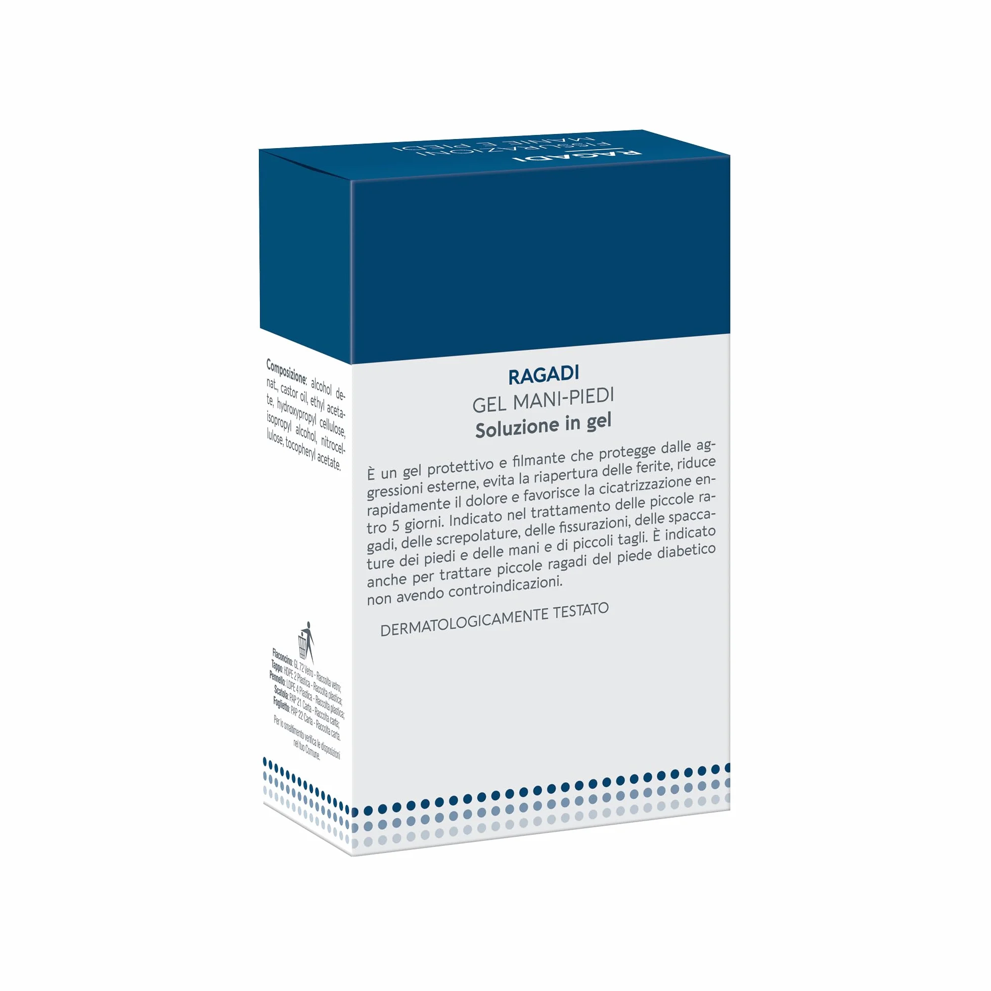 Dermovitamina Ragadi Gel Mani e Piedi con Vitamina E e Olio di Ricino - 3 ml