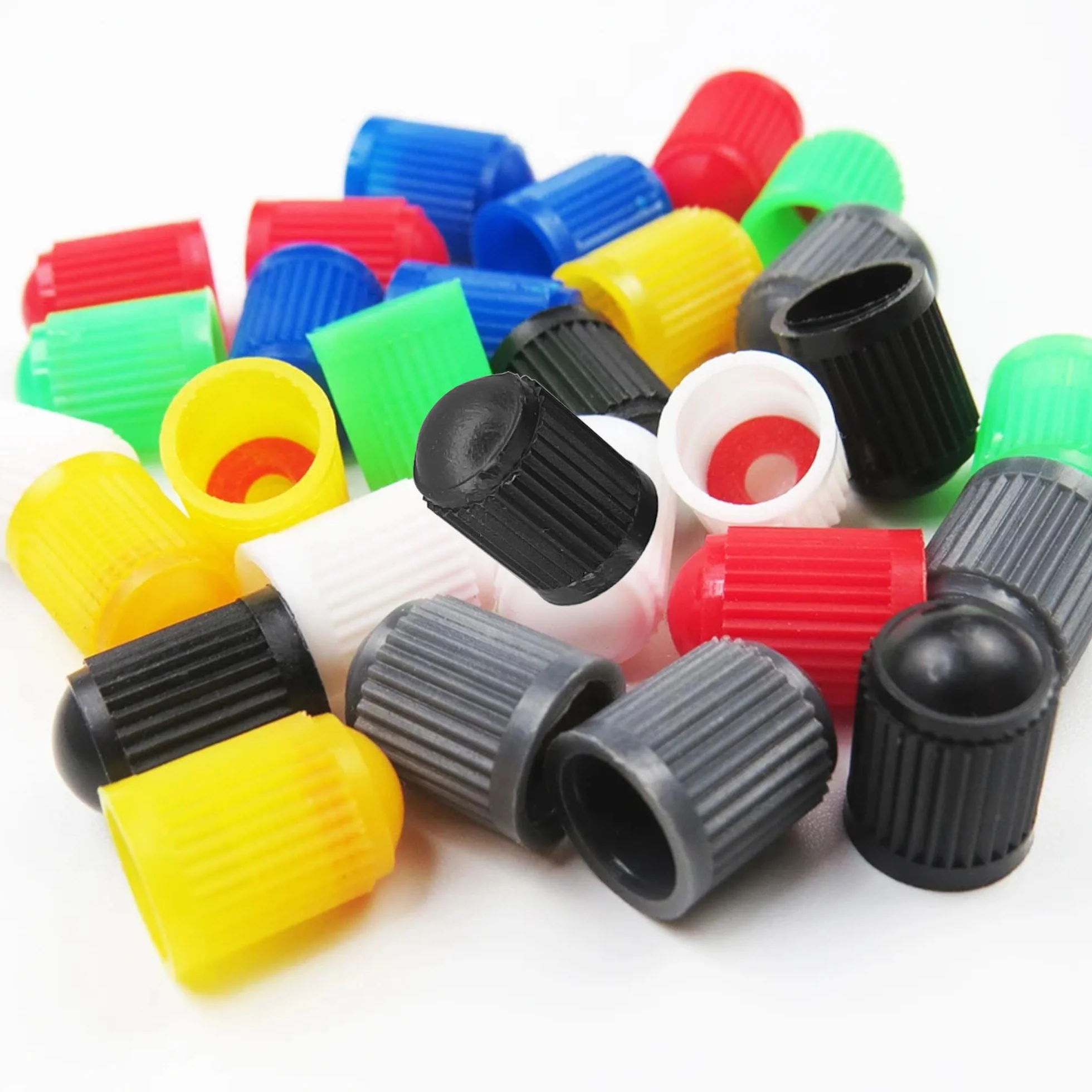 cyclingcolors 20x Cappucci delle valvole cappuccio valvola pneumatici Auto Bici Moto Schrader Plastica, grigio